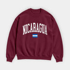 Nicaragua Collegiate Flag Sweatshirt