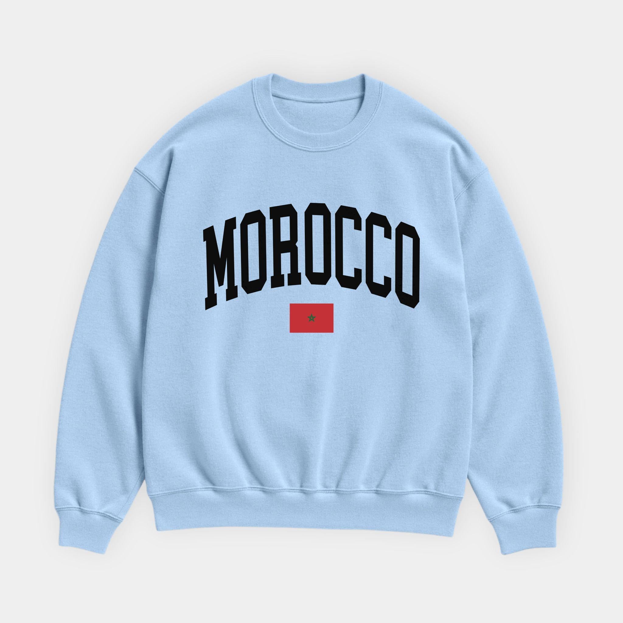 Morocco Collegiate Flag Sweatshirt
