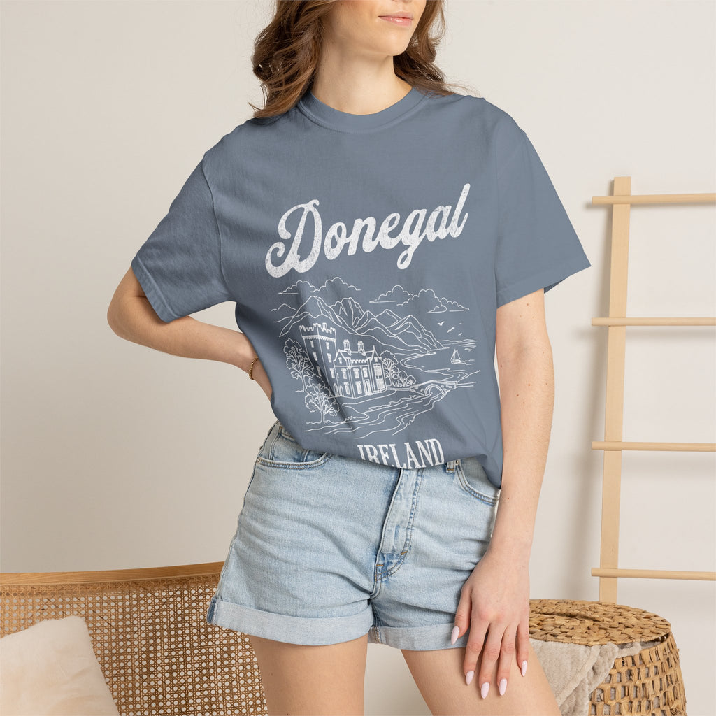 Donegal Ireland Castle Line Art T-Shirt