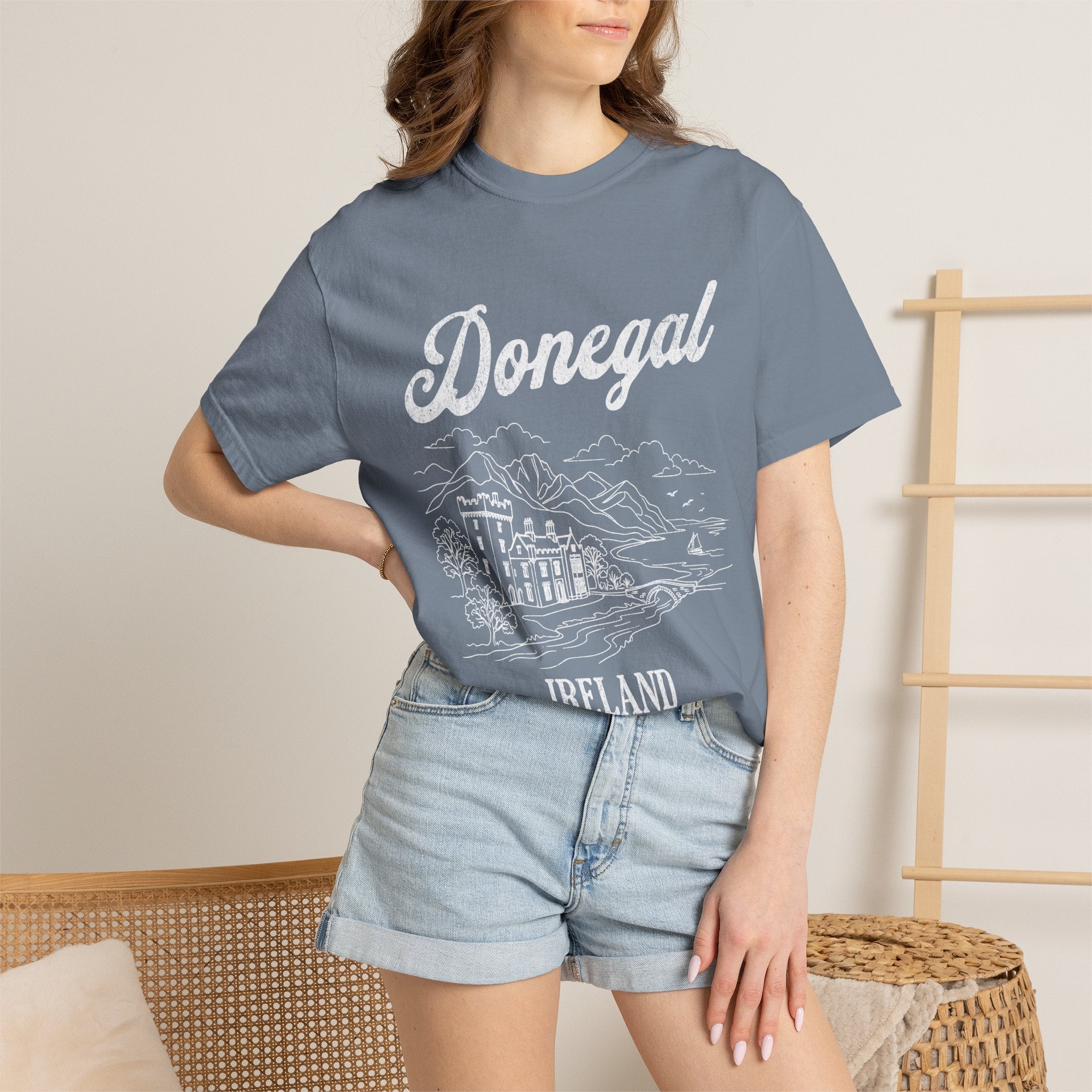 Donegal Ireland Castle Line Art T-Shirt