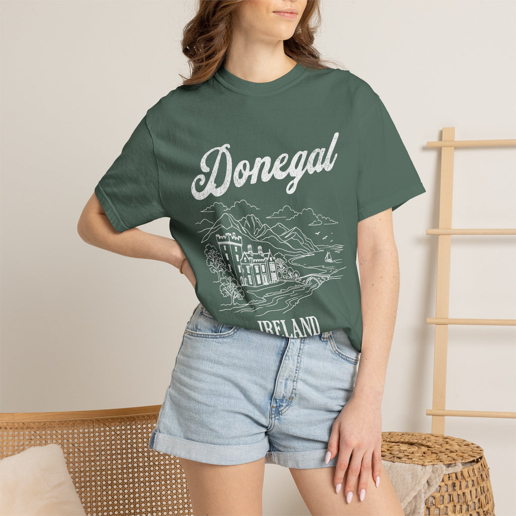 Donegal Ireland Castle Line Art T-Shirt