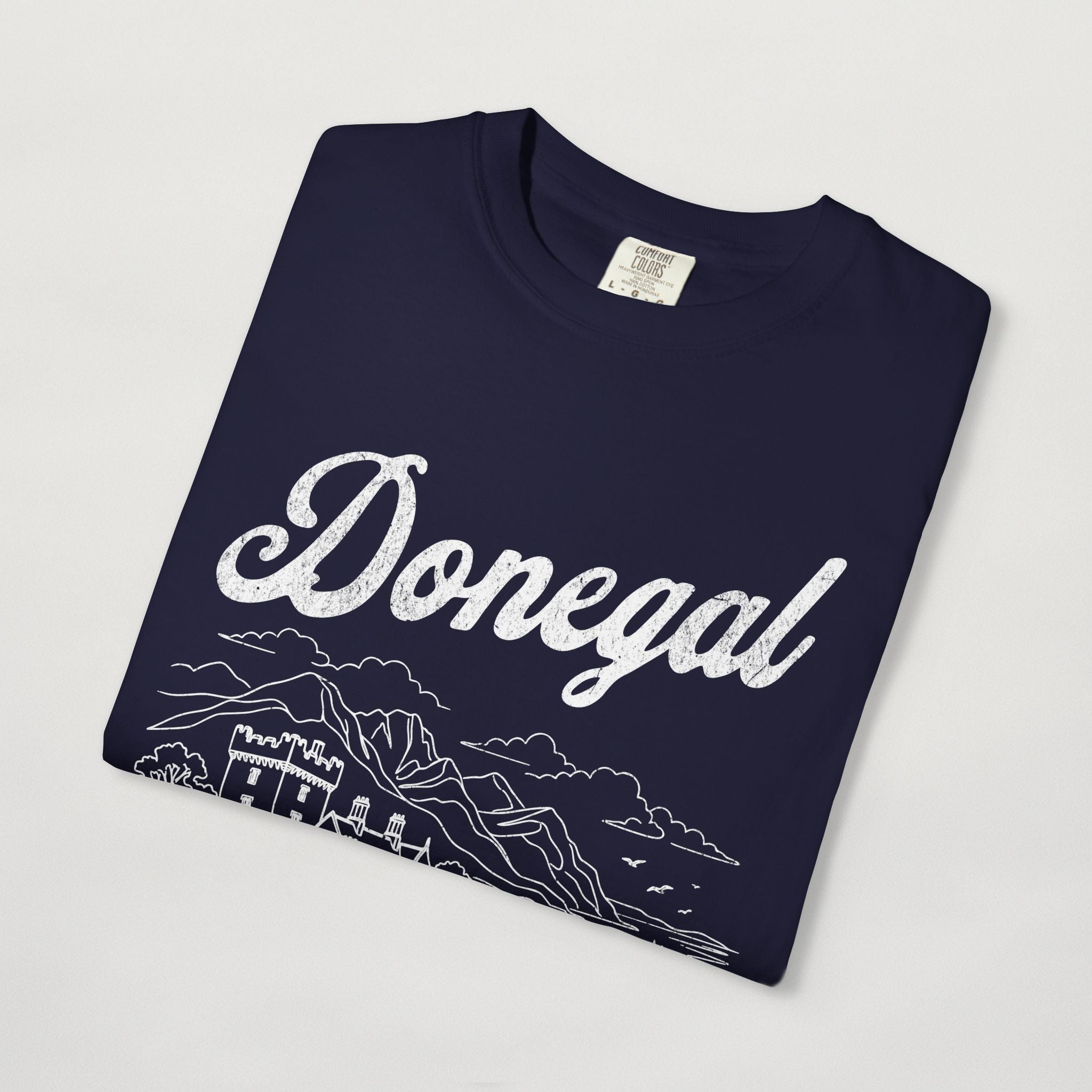 Donegal Ireland Castle Line Art T-Shirt