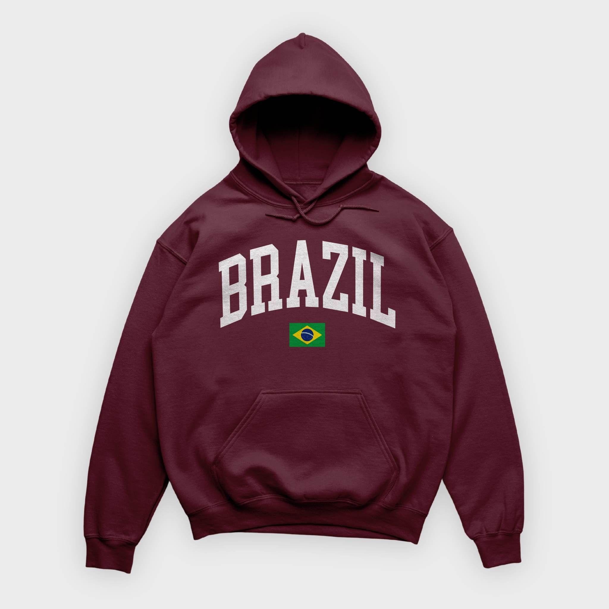 Brazil Collegiate Flag Hoodie