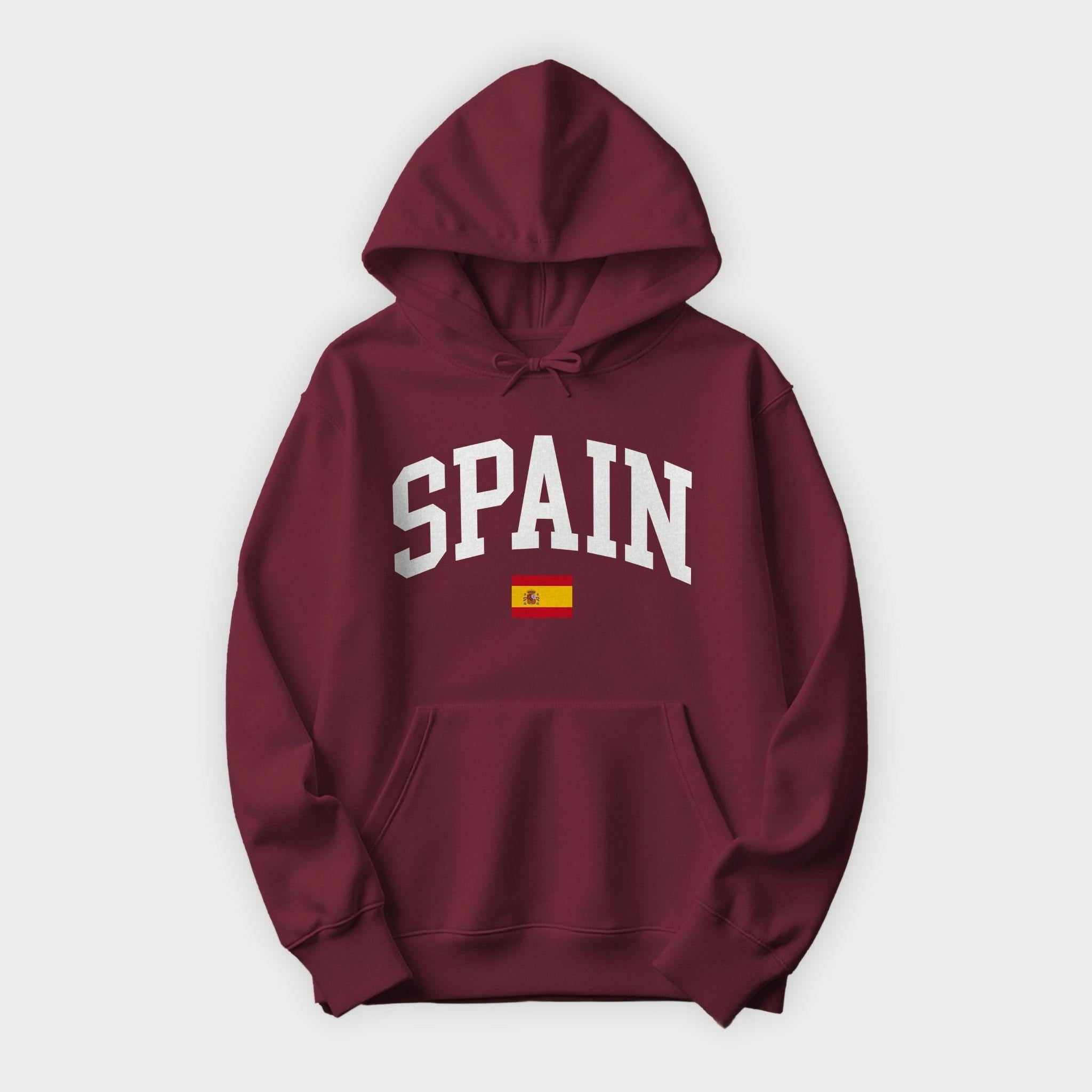 Spain Collegiate Flag Hoodie