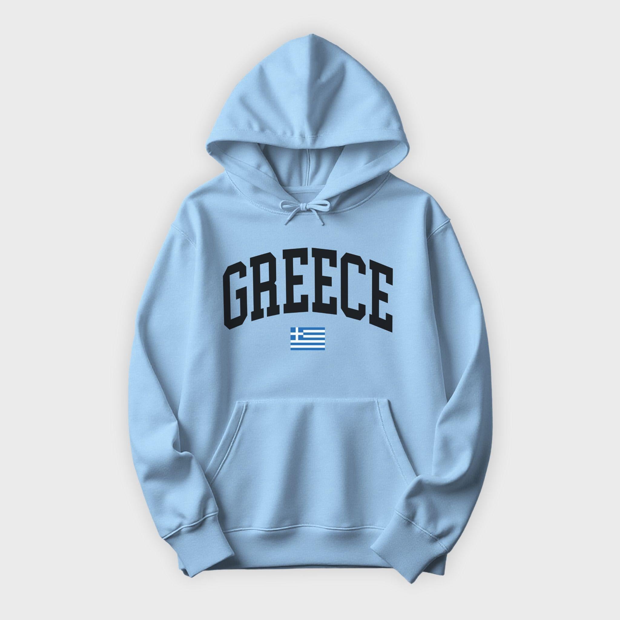 Greece Collegiate Flag Hoodie