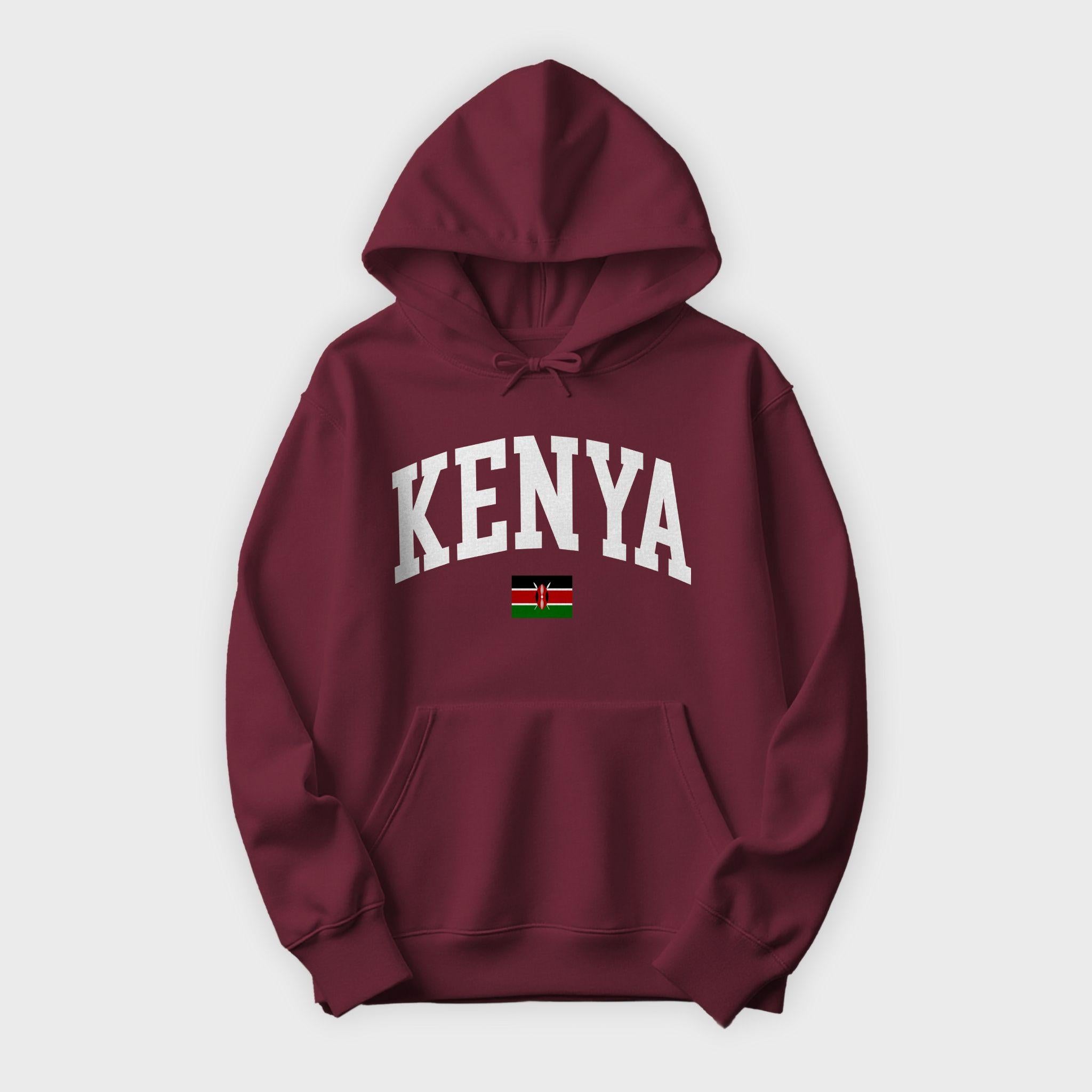 Kenya Collegiate Flag Hoodie