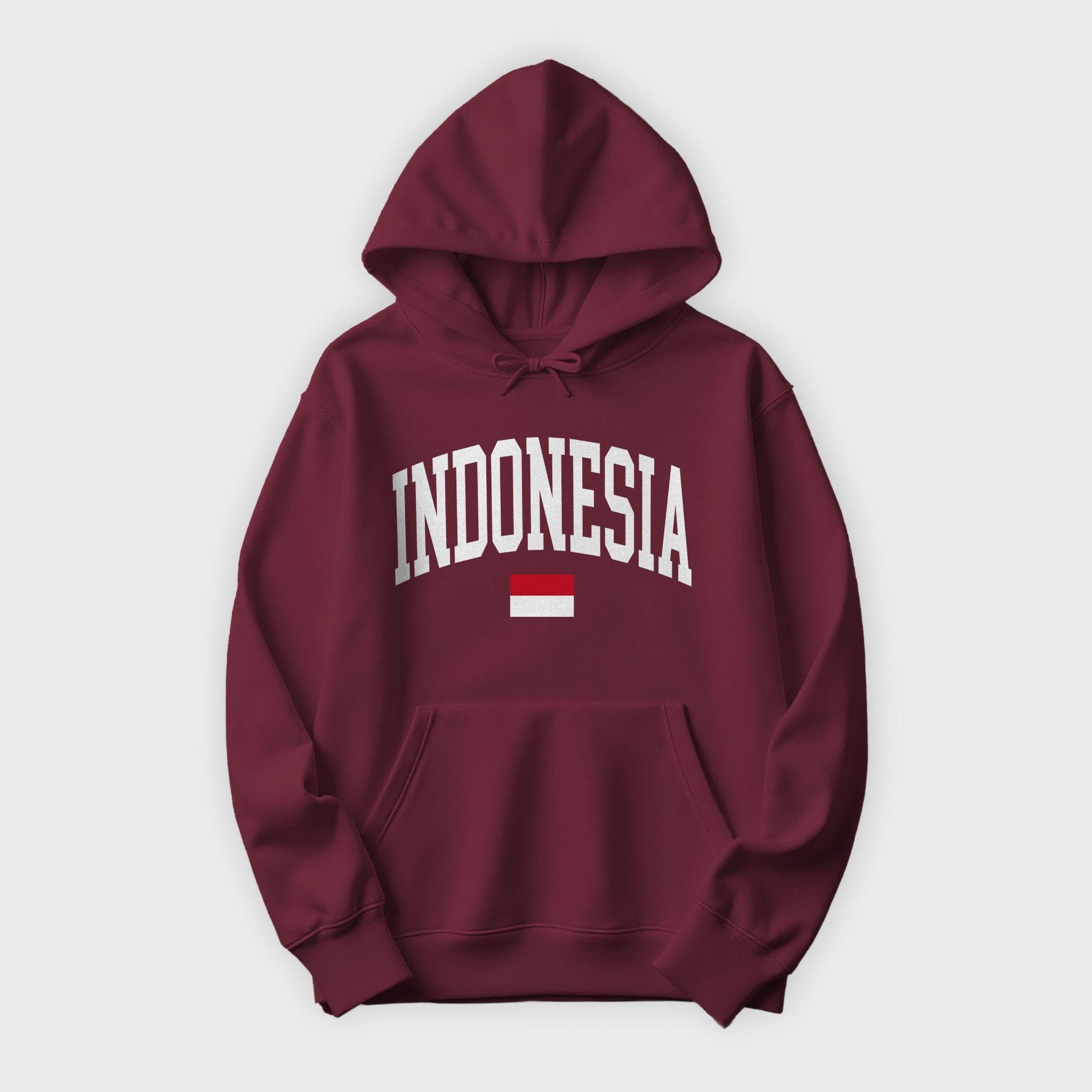 Indonesia Collegiate Flag Hoodie