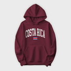 Costa Rica Collegiate Flag Hoodie