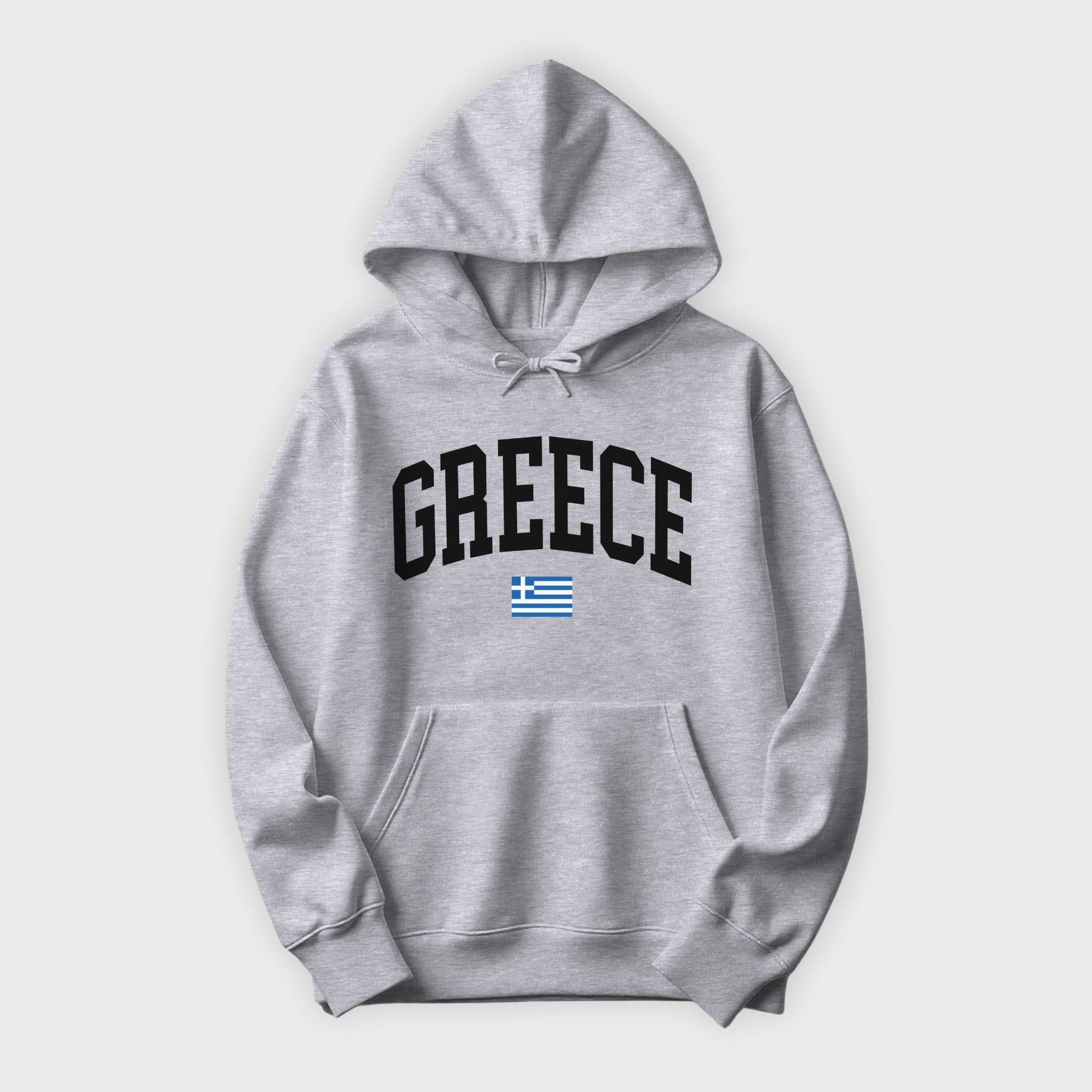 Greece Collegiate Flag Hoodie