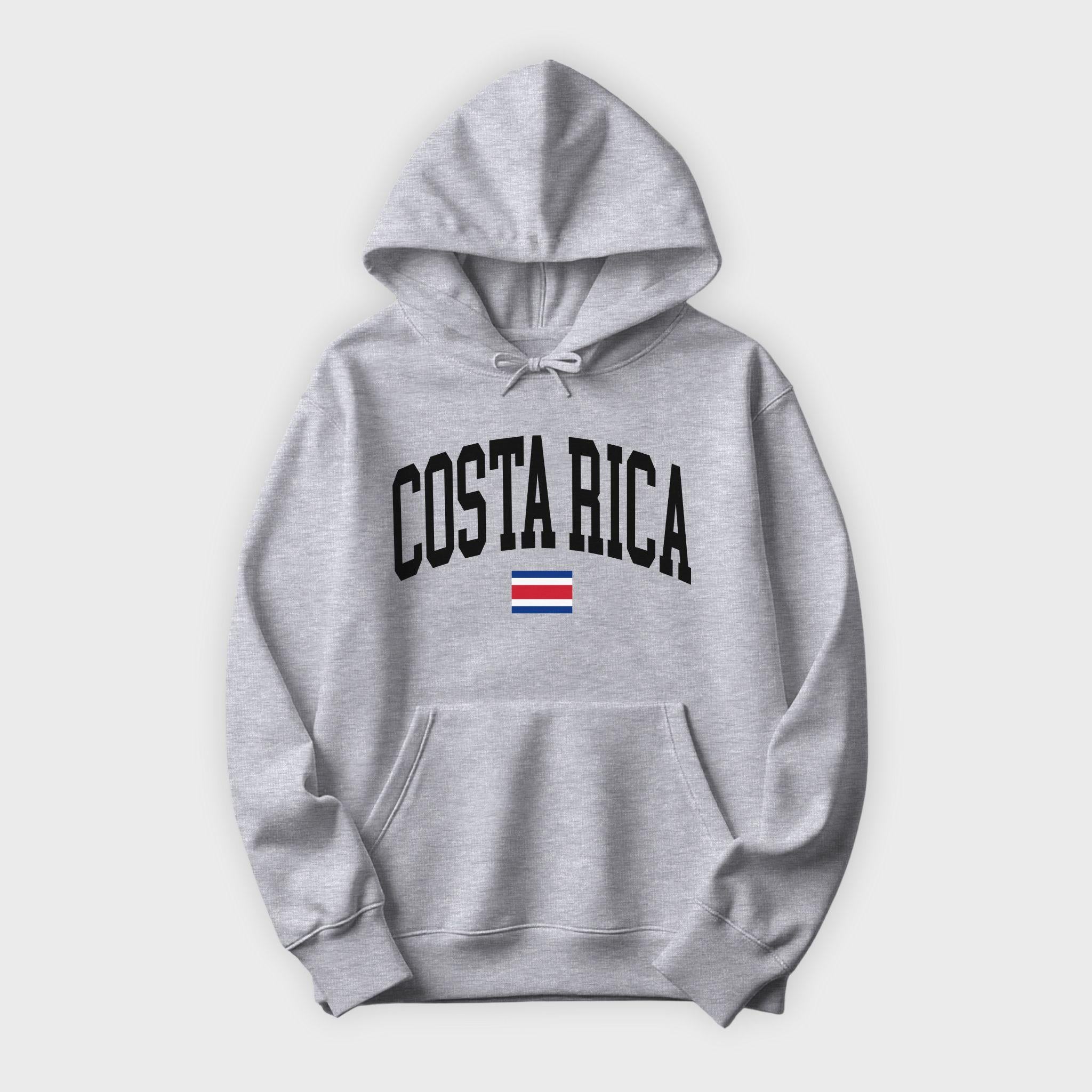 Costa Rica Collegiate Flag Hoodie