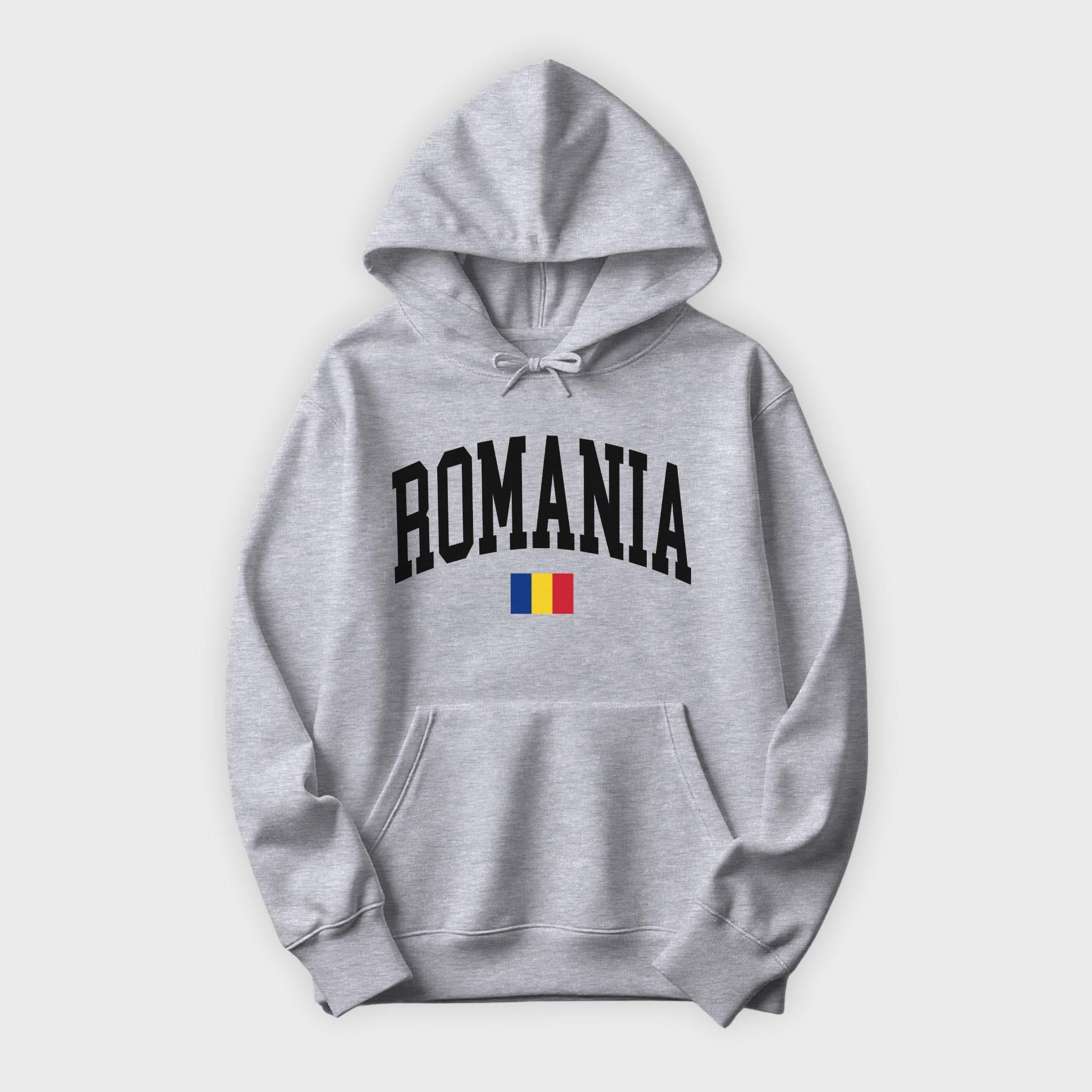 Romania Collegiate Flag Hoodie