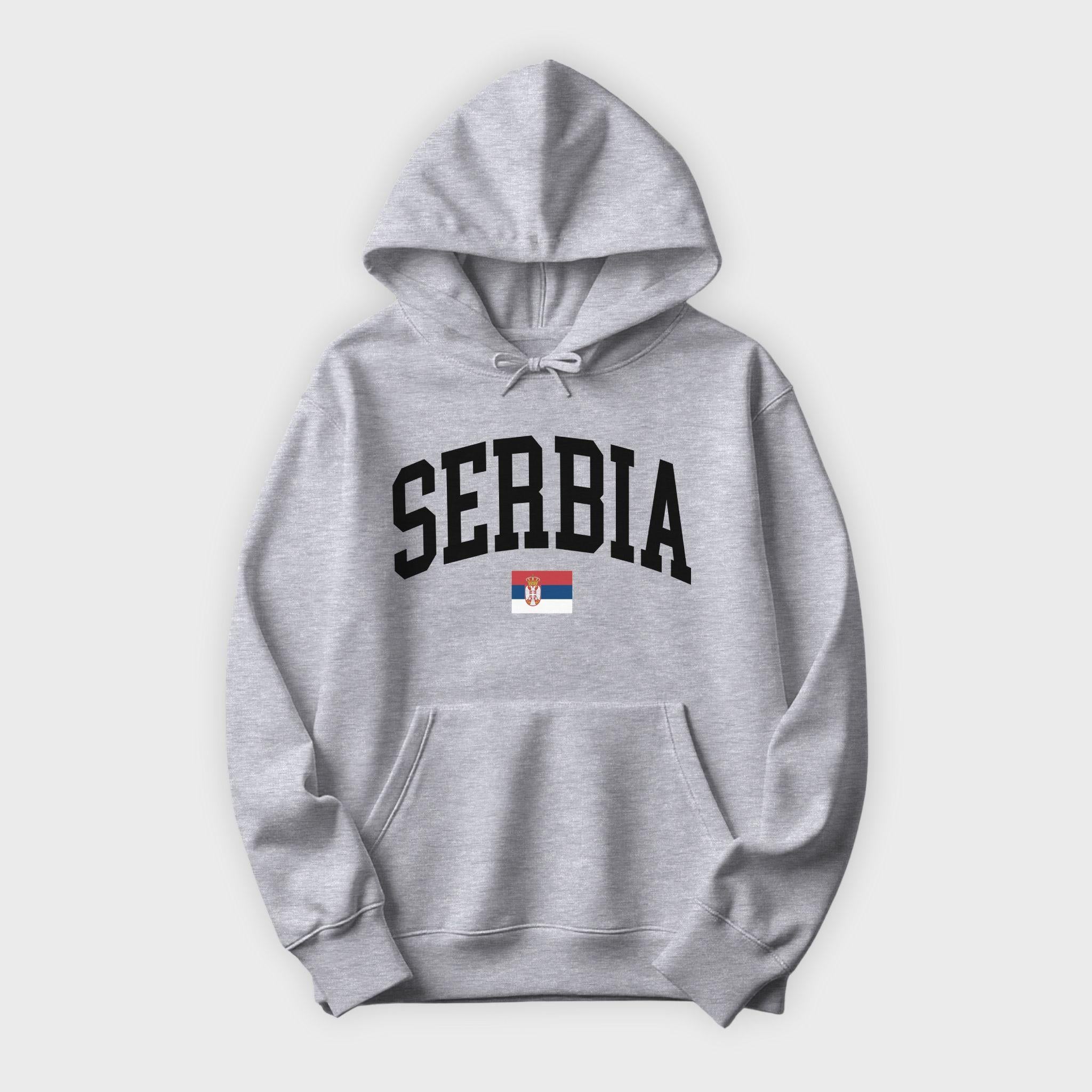 Serbia Collegiate Flag Hoodie