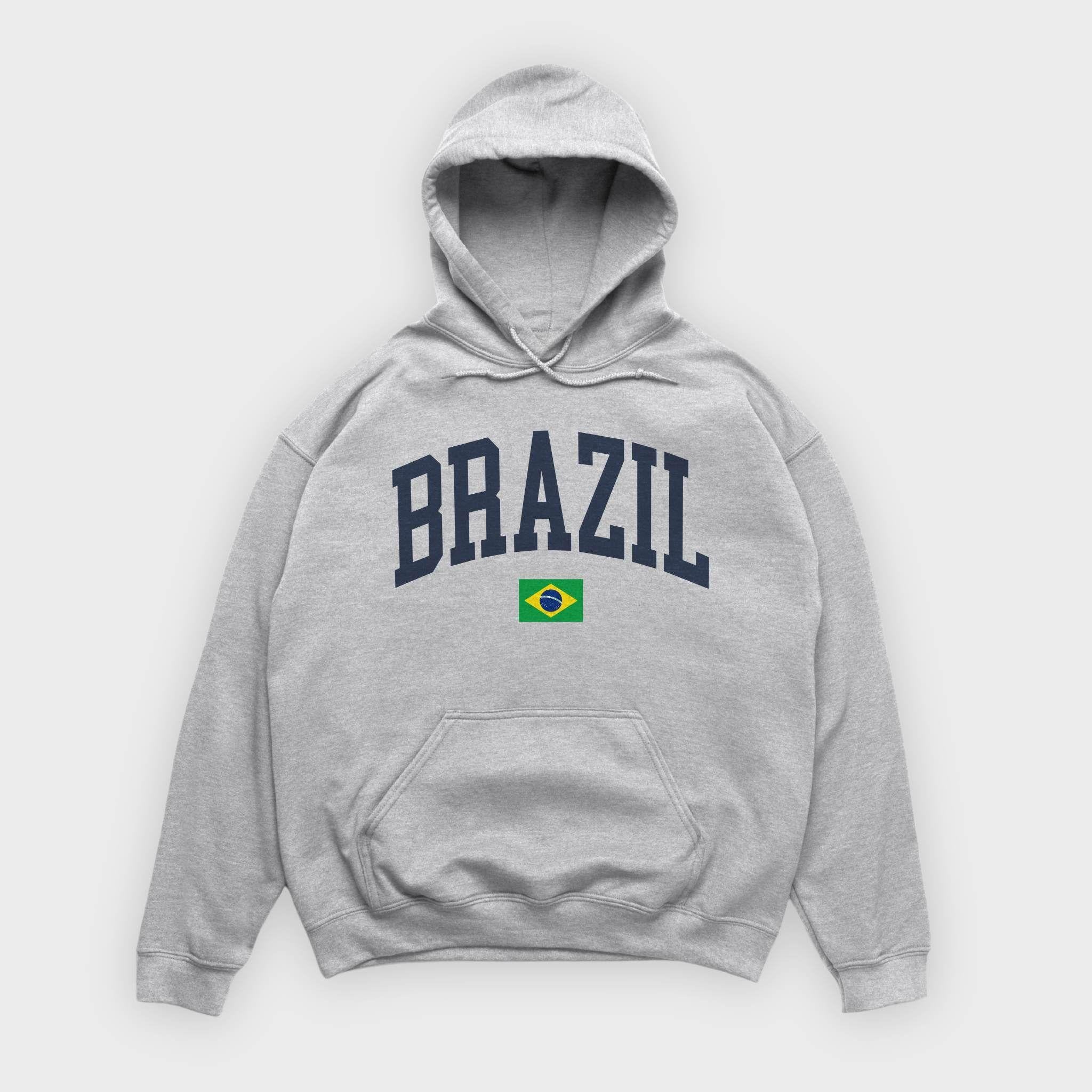 Brazil Collegiate Flag Hoodie