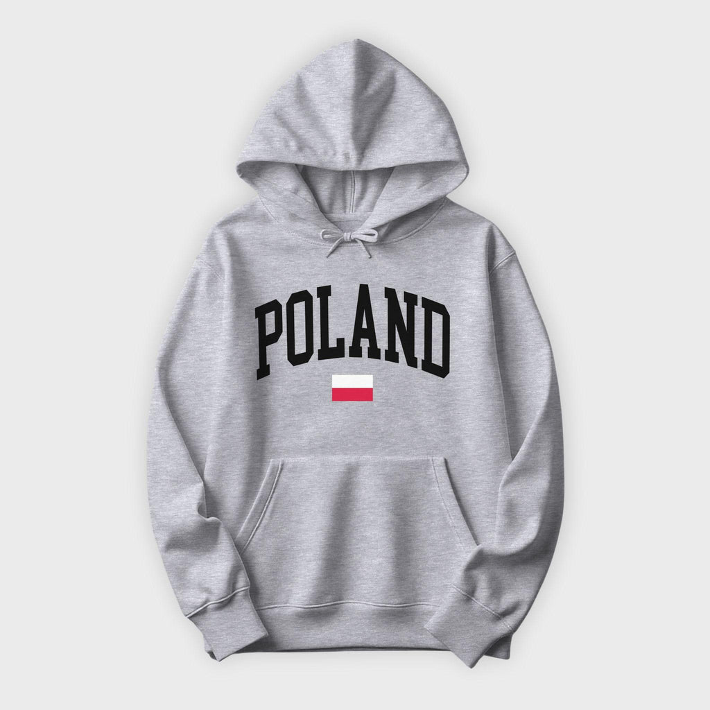 Poland Collegiate Flag Hoodie