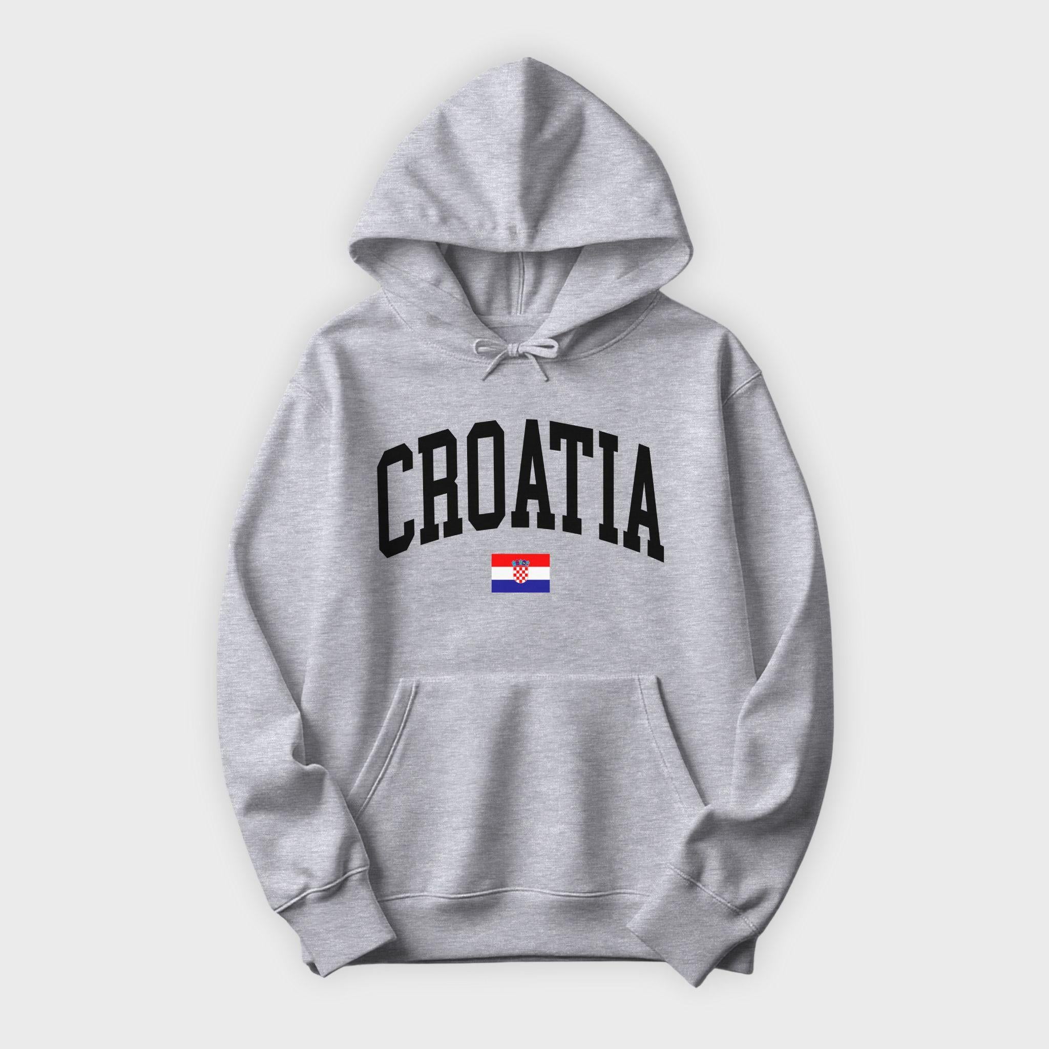Croatia Collegiate Flag Hoodie