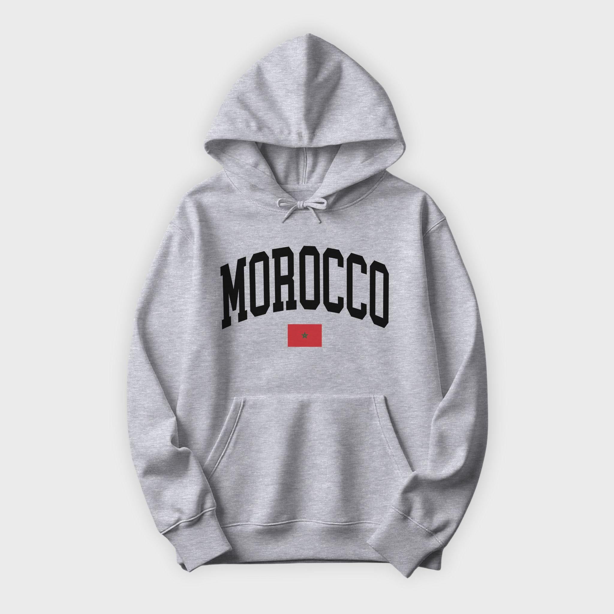 Morocco Collegiate Flag Hoodie