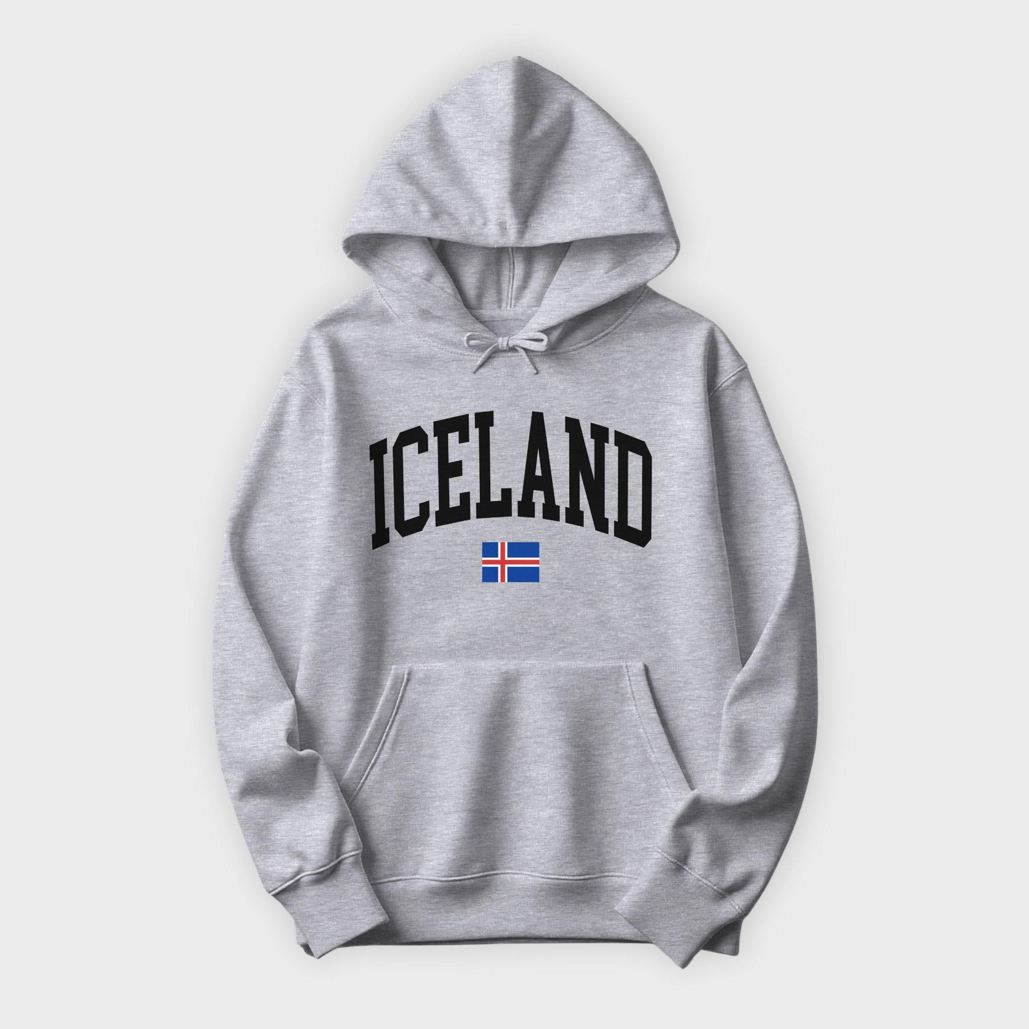 Iceland Collegiate Flag Hoodie