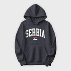 Serbia Collegiate Flag Hoodie