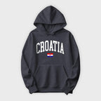 Croatia Collegiate Flag Hoodie