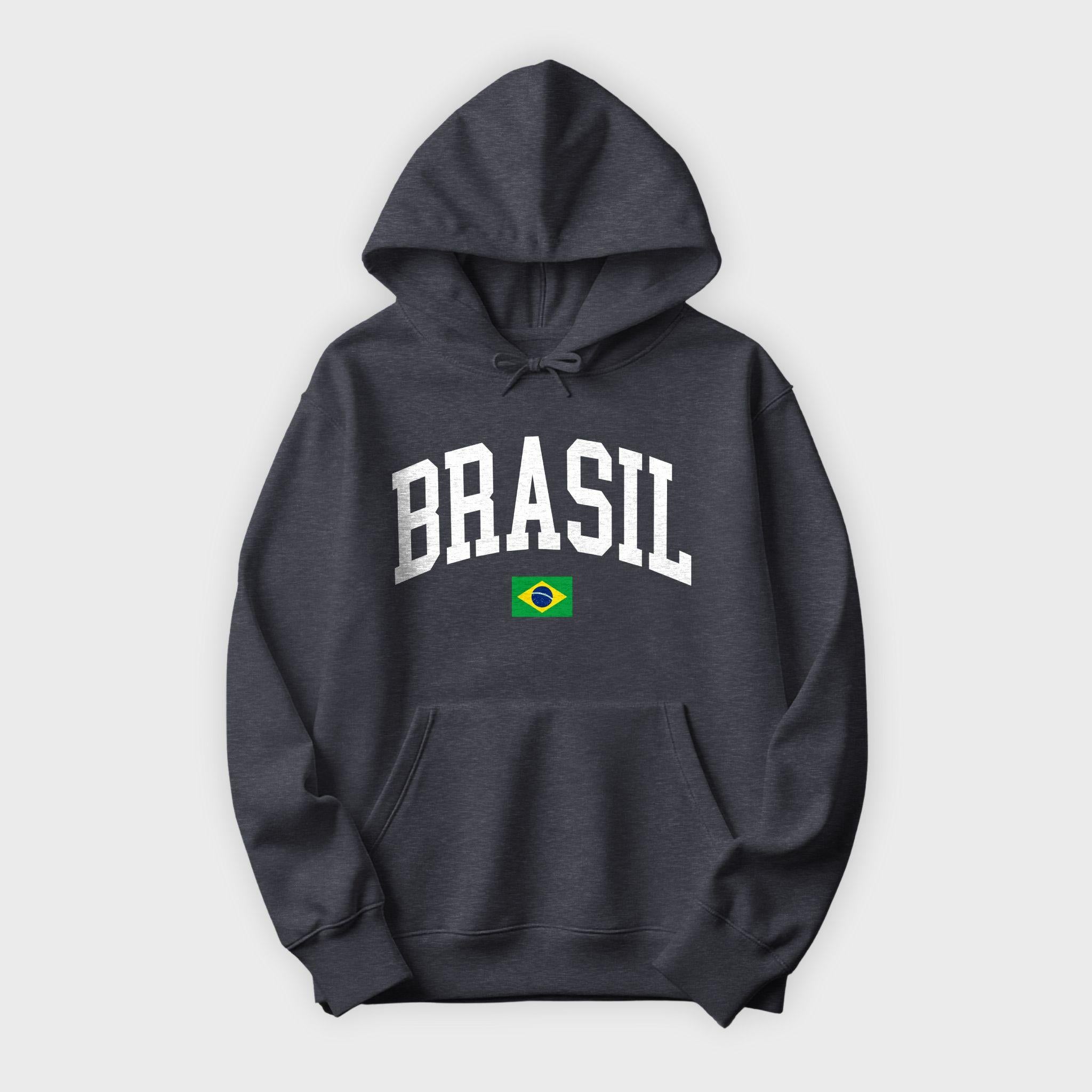 Brasil Collegiate Flag Hoodie