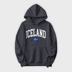 Iceland Collegiate Flag Hoodie