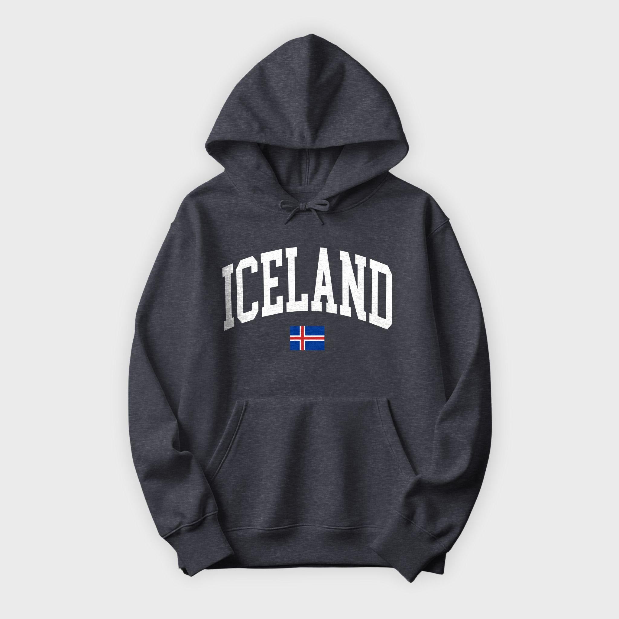 Iceland Collegiate Flag Hoodie