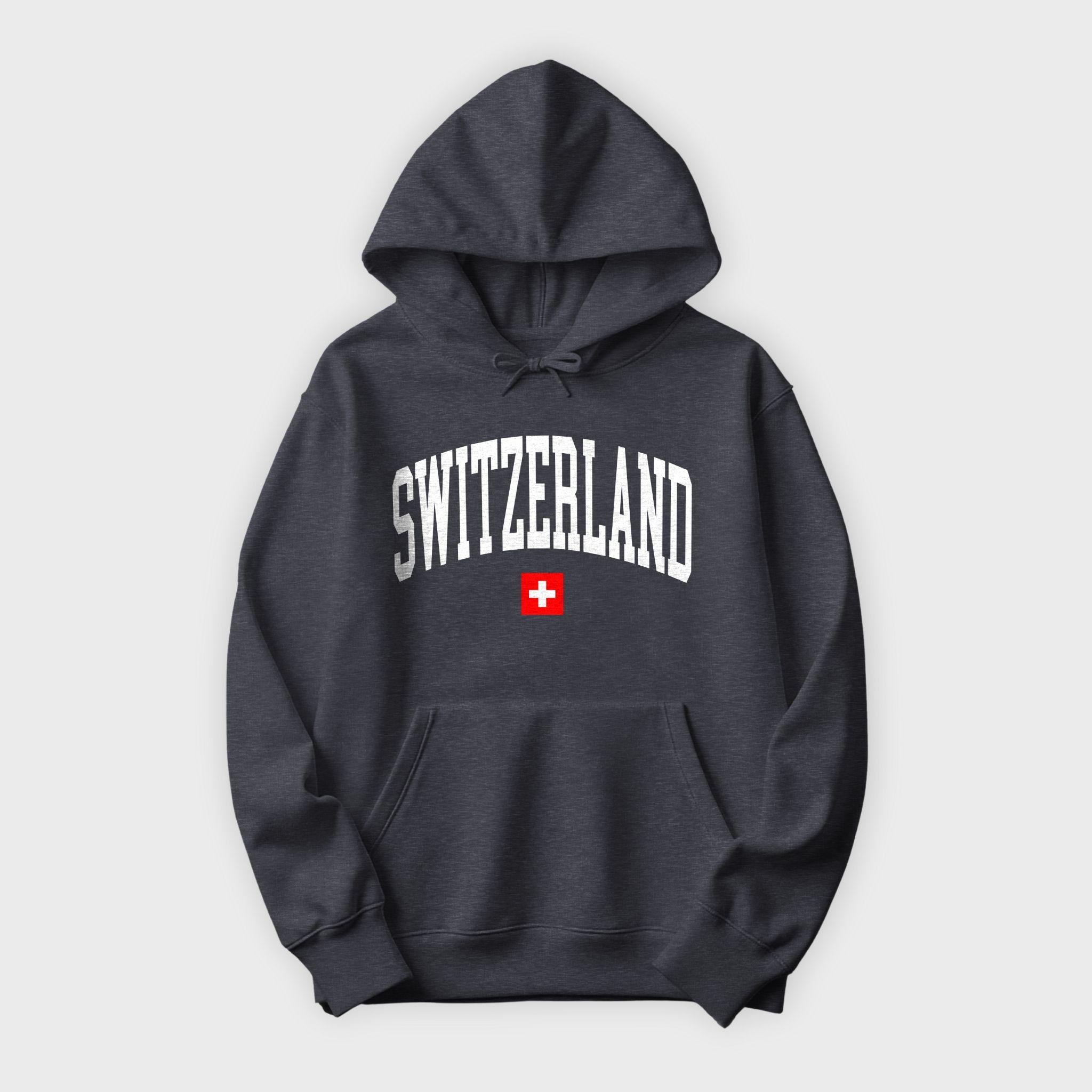 Switzerland Collegiate Flag Hoodie