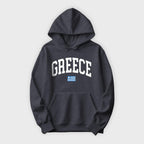 Greece Collegiate Flag Hoodie