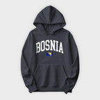 Bosnia Collegiate Flag Hoodie