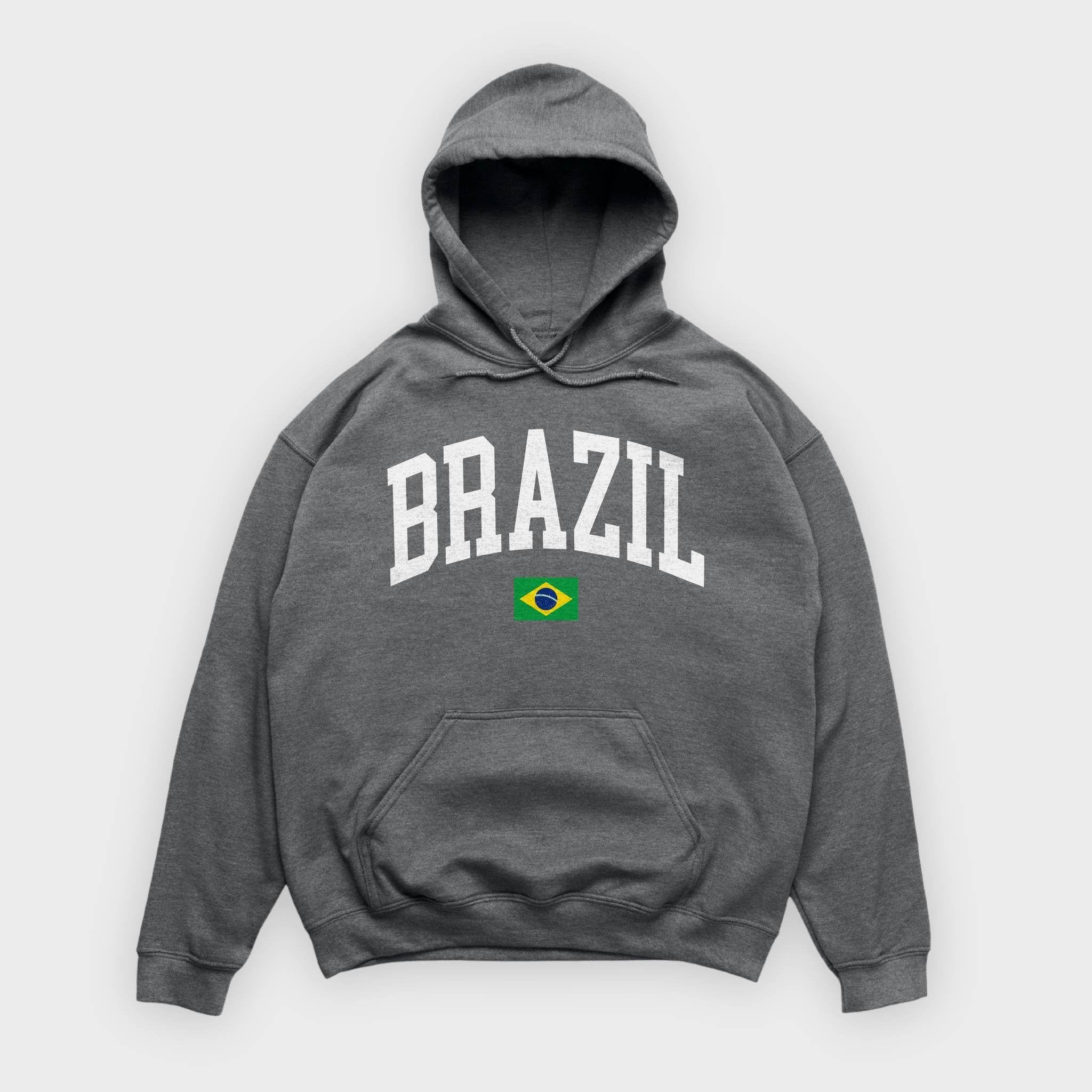 Brazil Collegiate Flag Hoodie