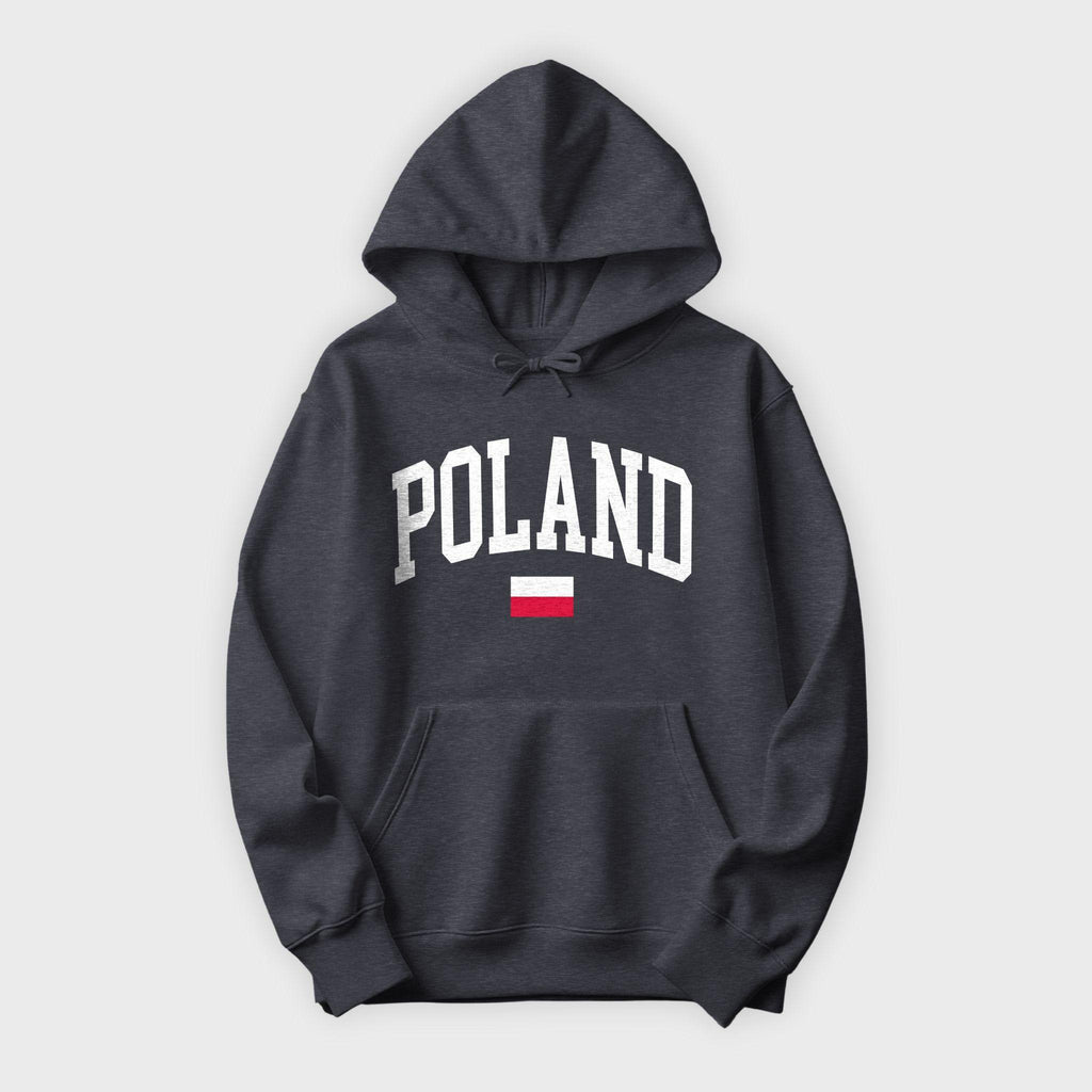 Poland Collegiate Flag Hoodie