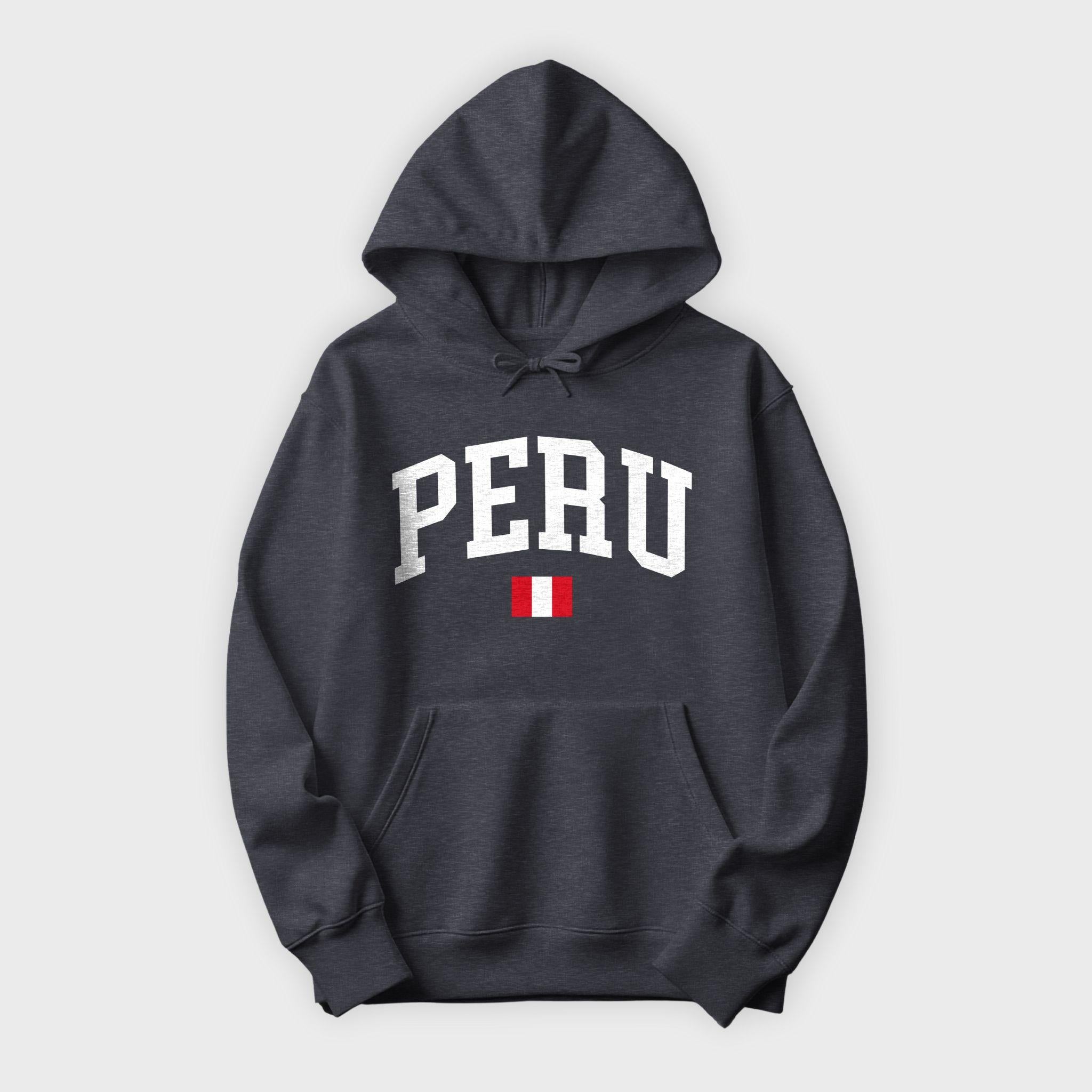 Peru Collegiate Flag Hoodie