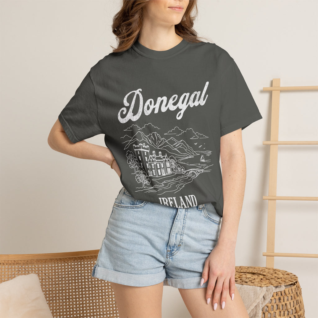 Donegal Ireland Castle Line Art T-Shirt