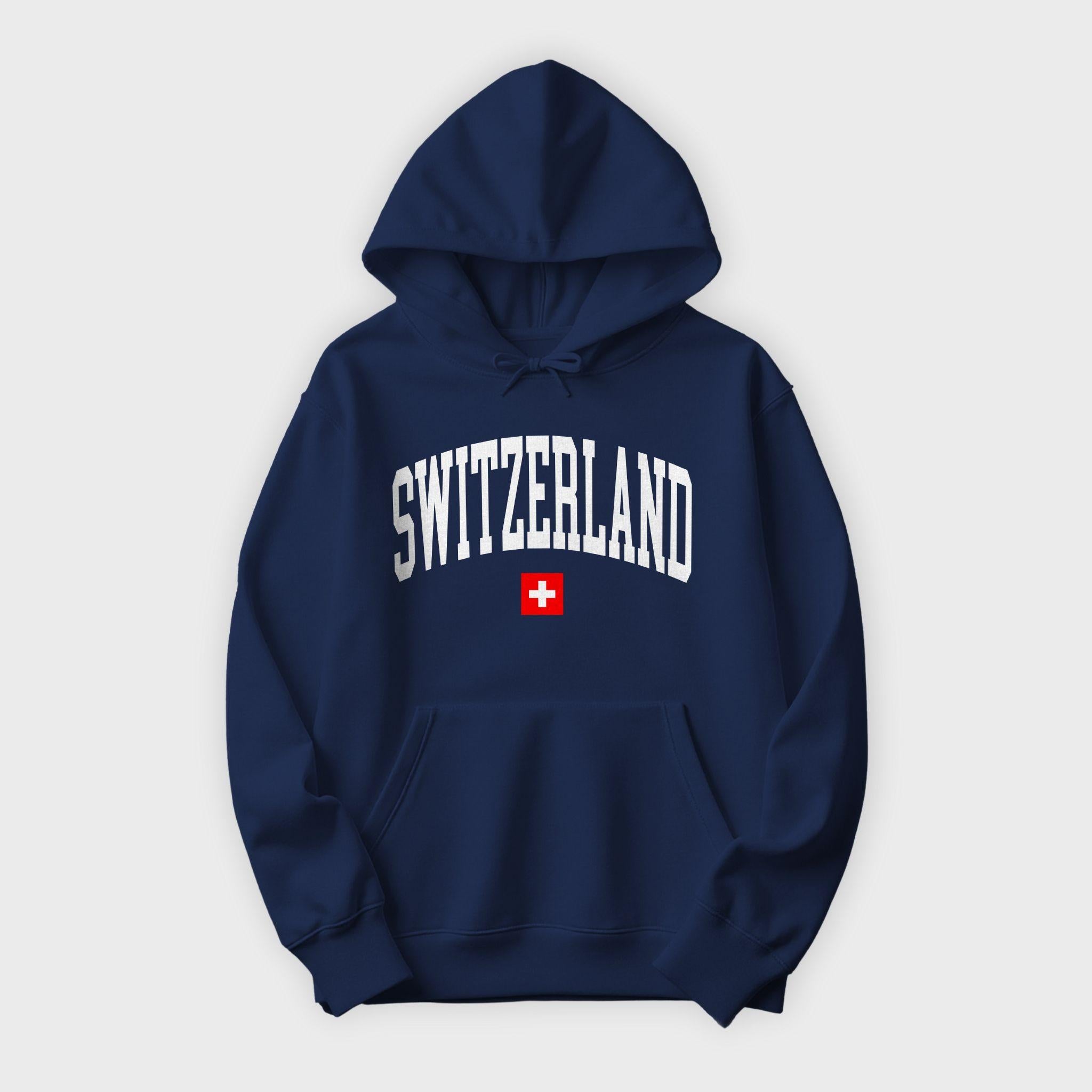 Switzerland Collegiate Flag Hoodie