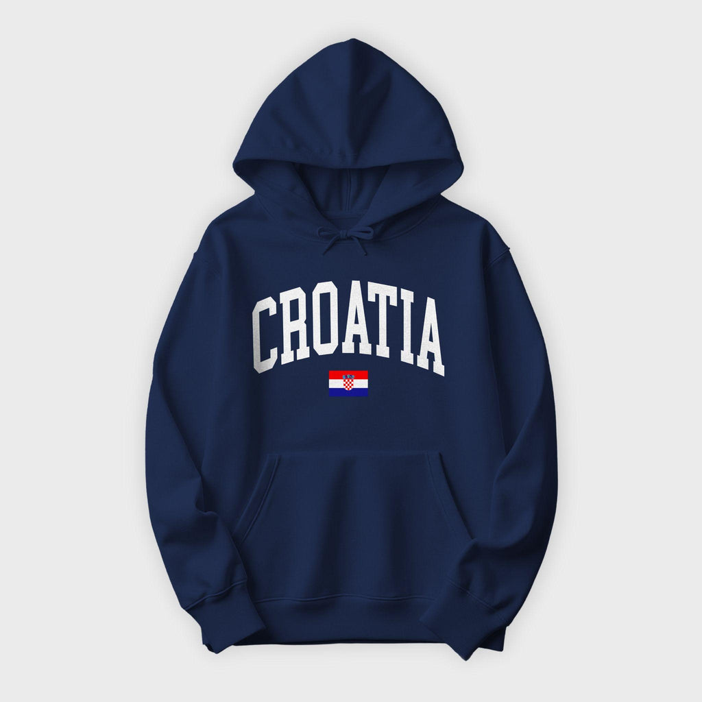 Croatia Collegiate Flag Hoodie