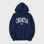 Croatia Collegiate Flag Hoodie