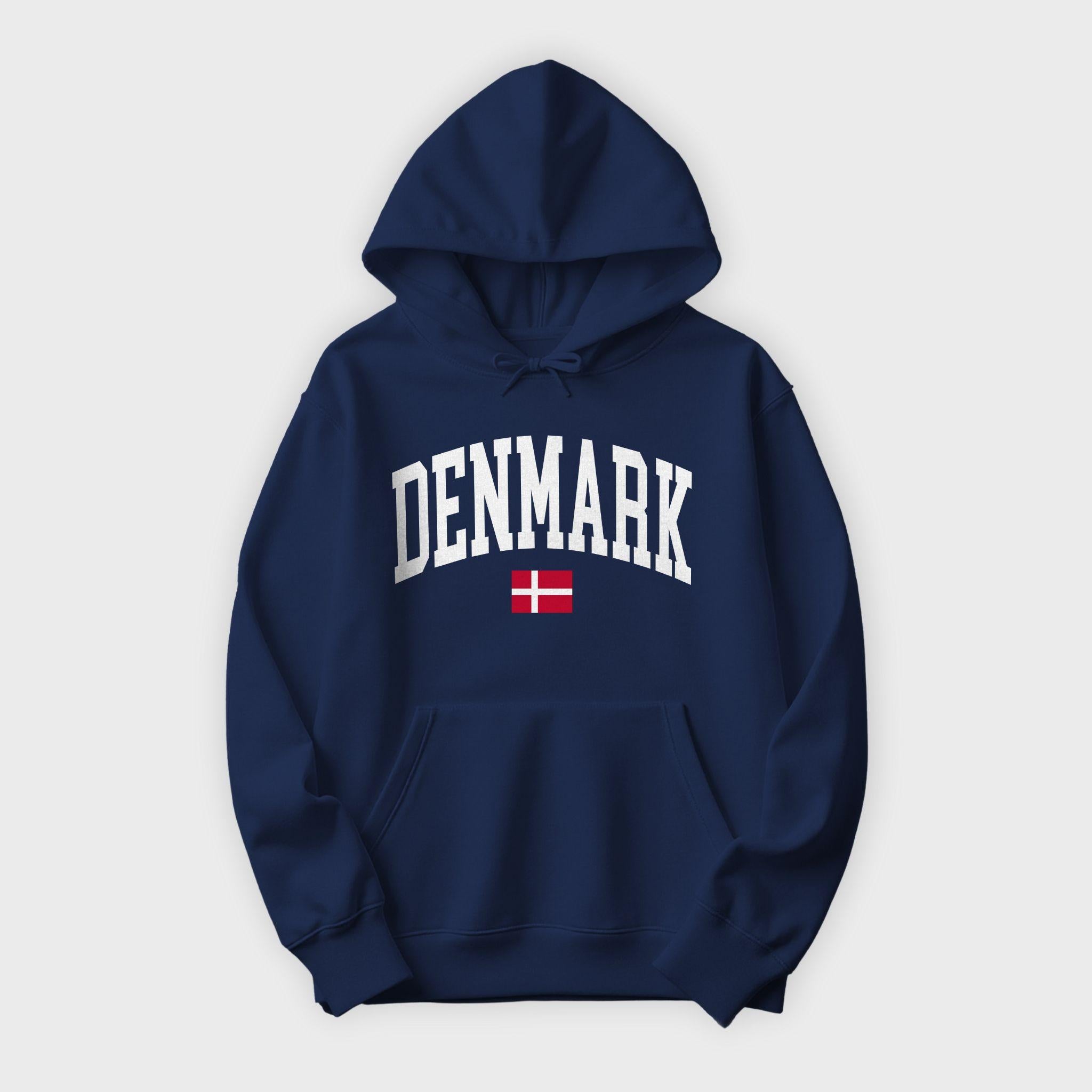 Denmark Collegiate Flag Hoodie