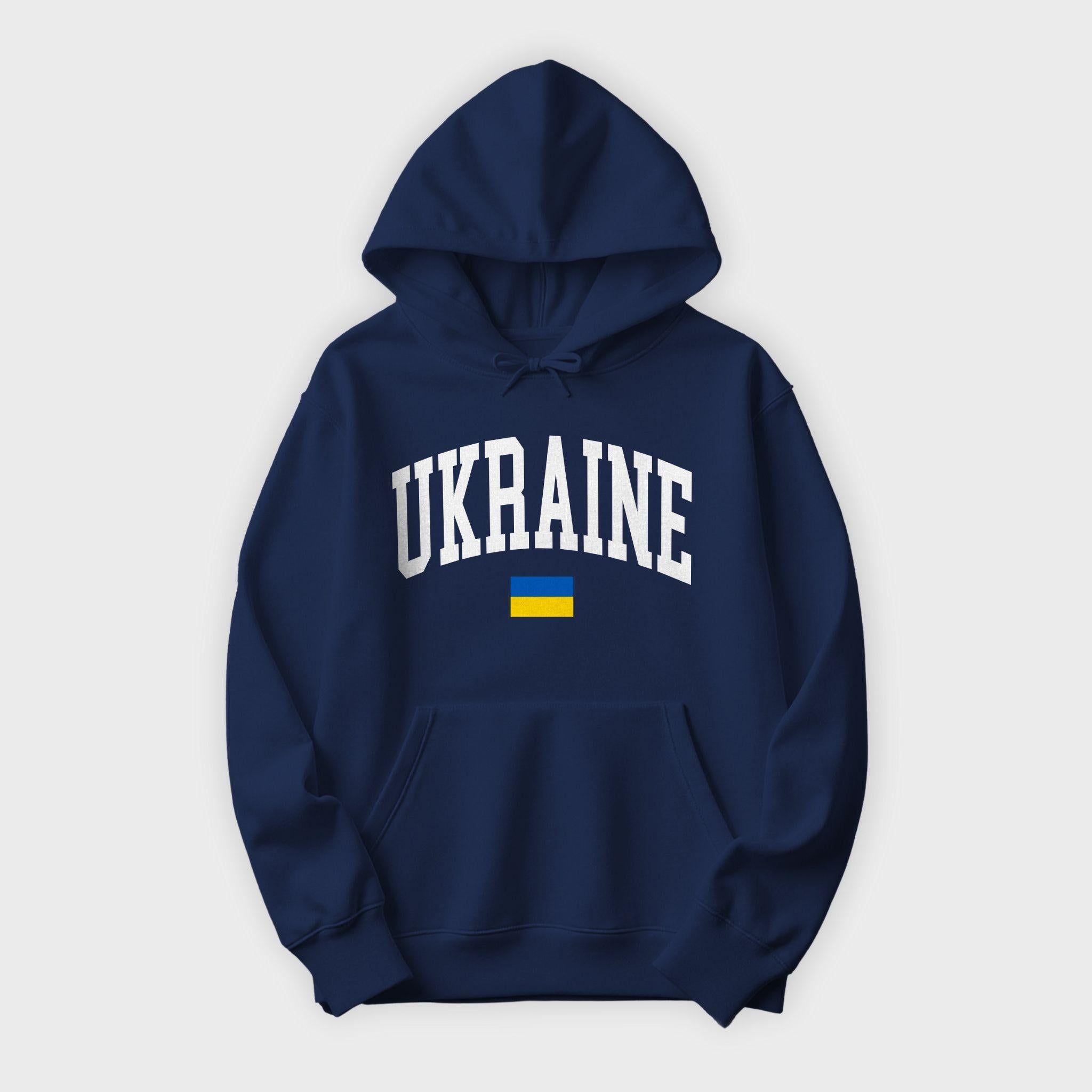 Ukraine Collegiate Flag Hoodie