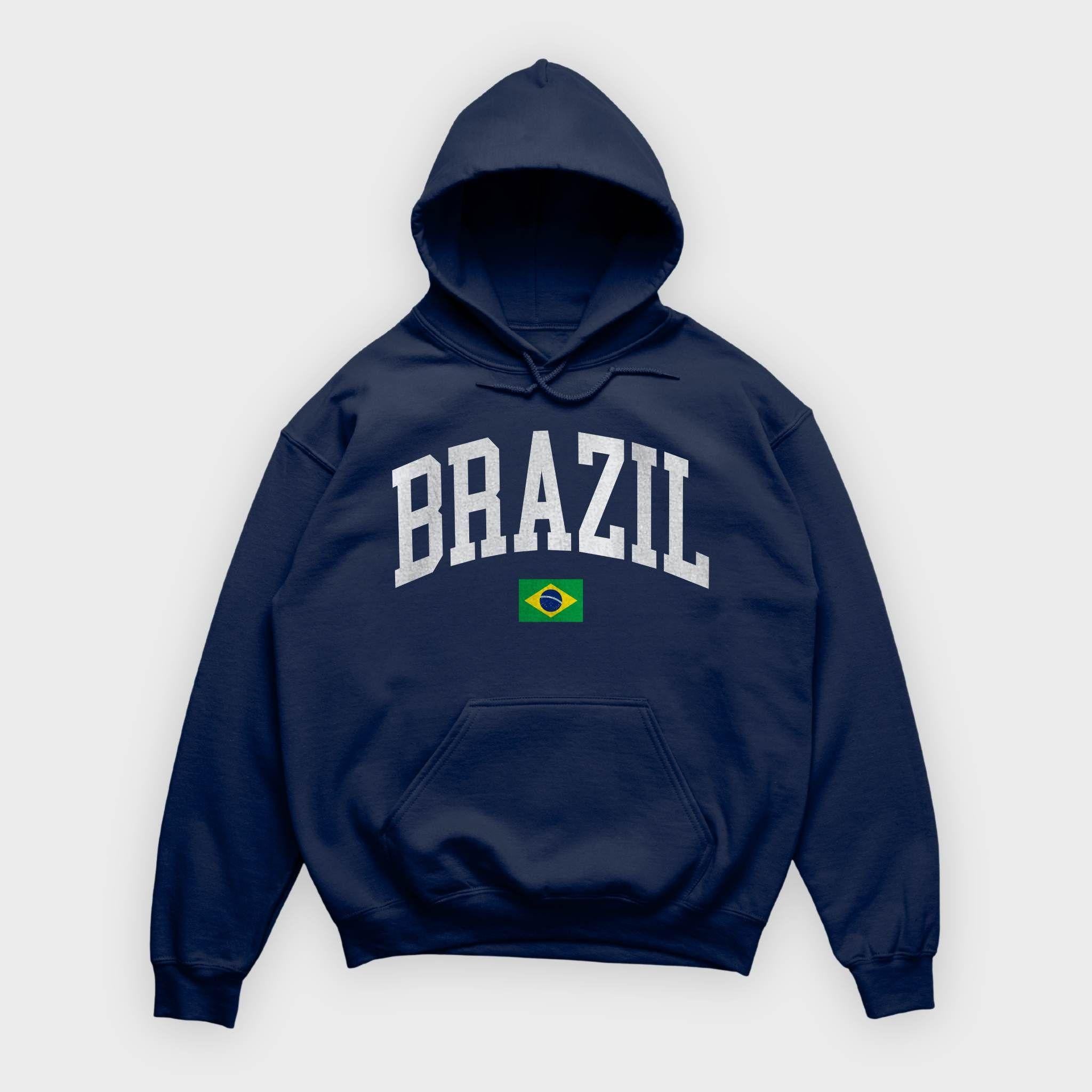 Brazil Collegiate Flag Hoodie