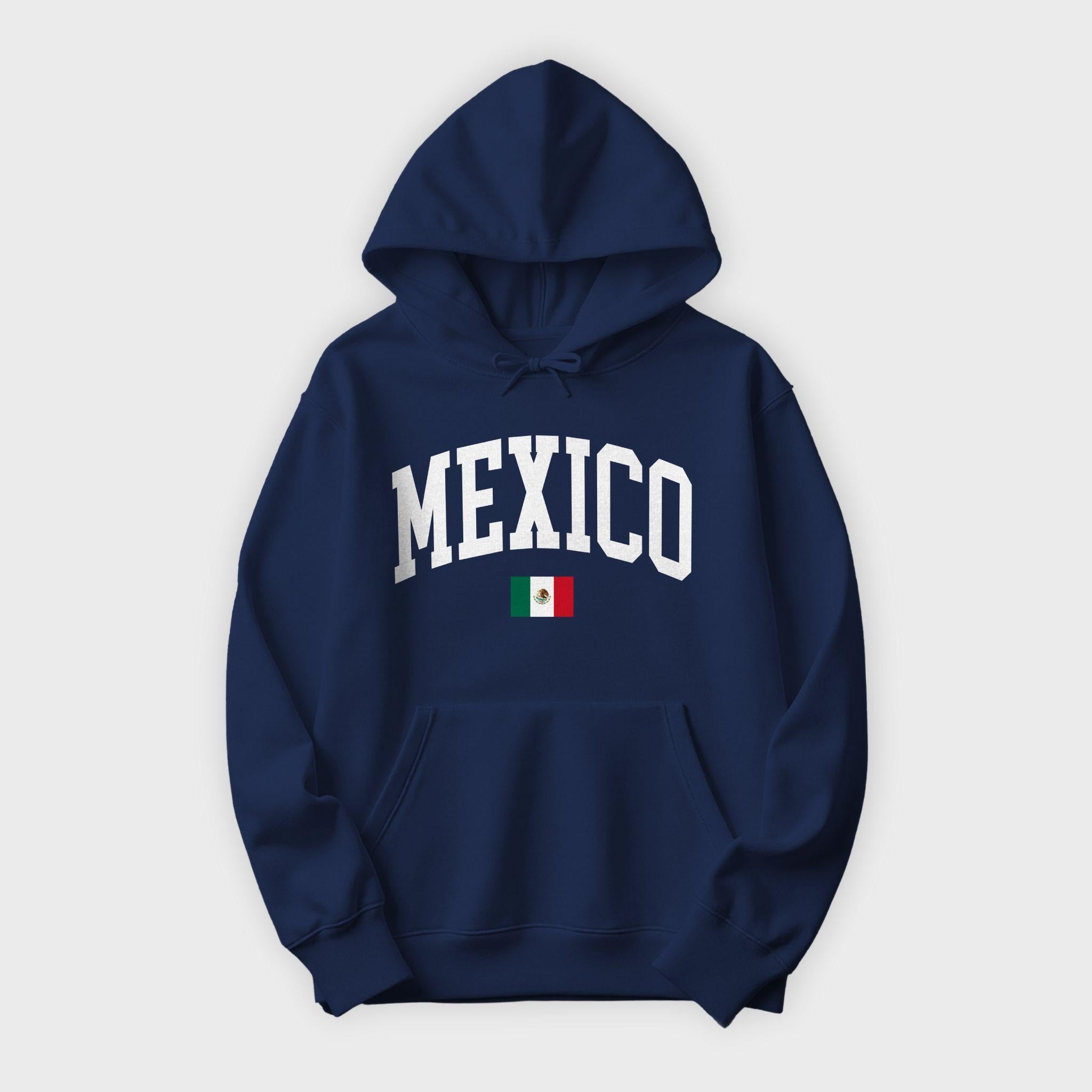 Mexico Collegiate Flag Hoodie