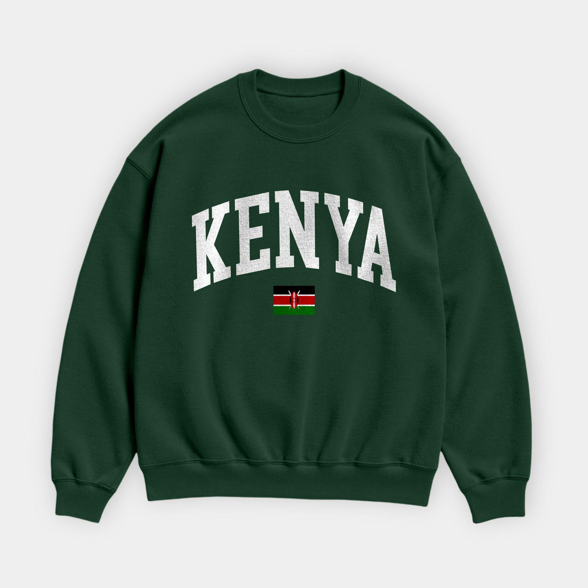 Kenya Collegiate Flag Sweatshirt