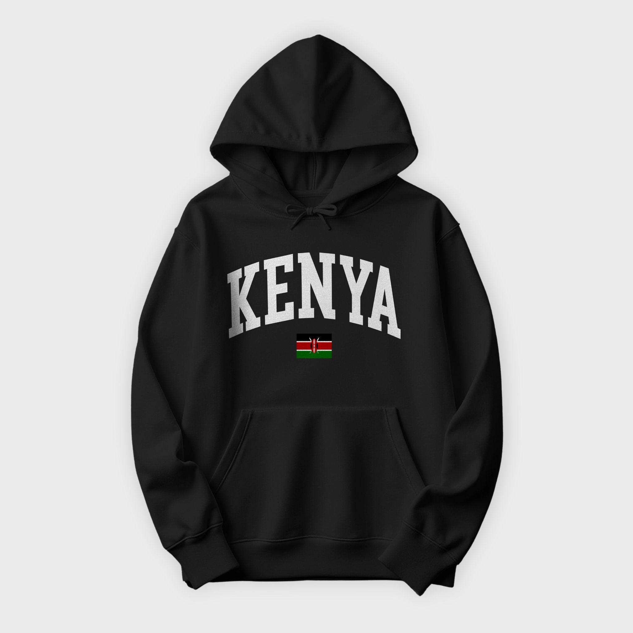 Kenya Collegiate Flag Hoodie