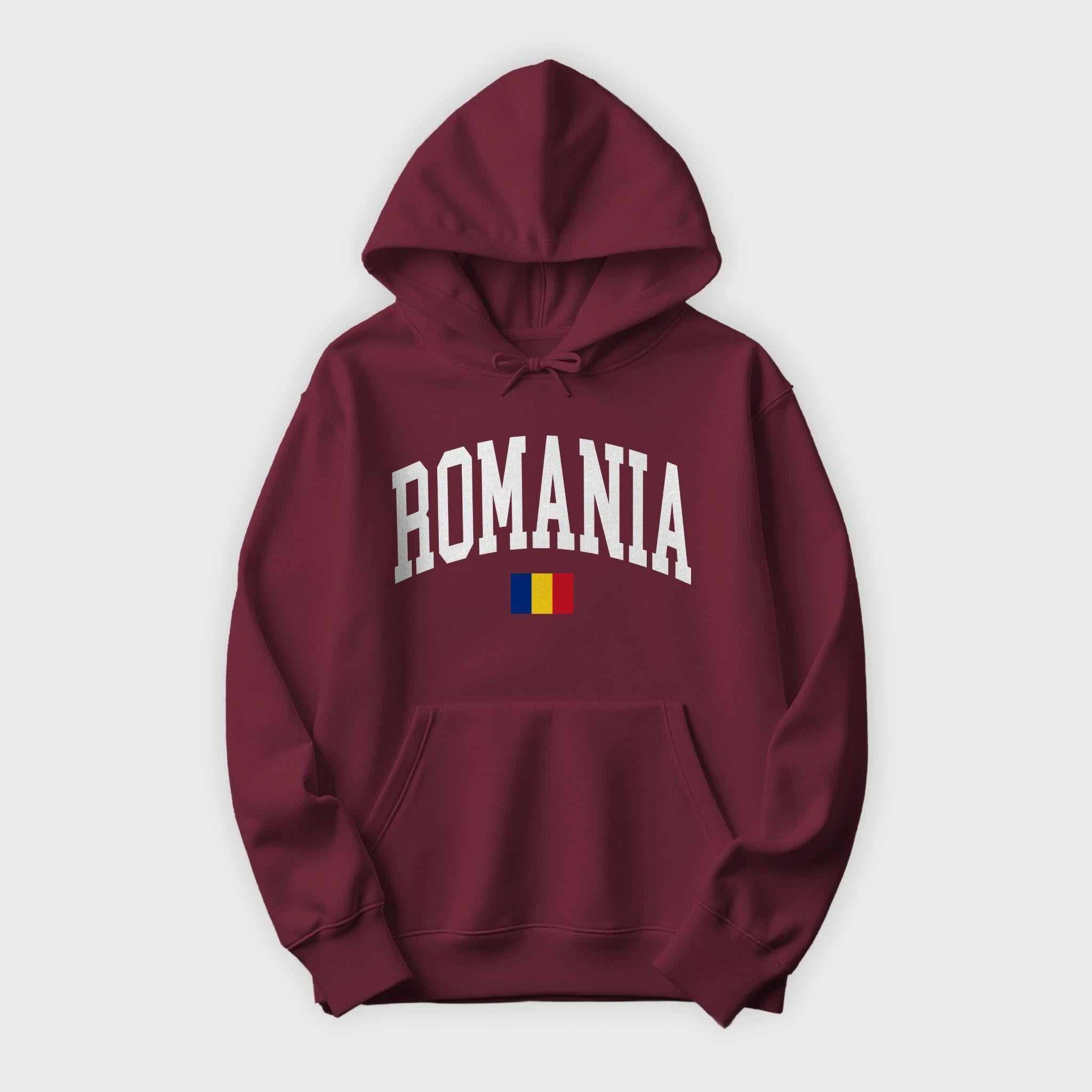 Romania Collegiate Flag Hoodie