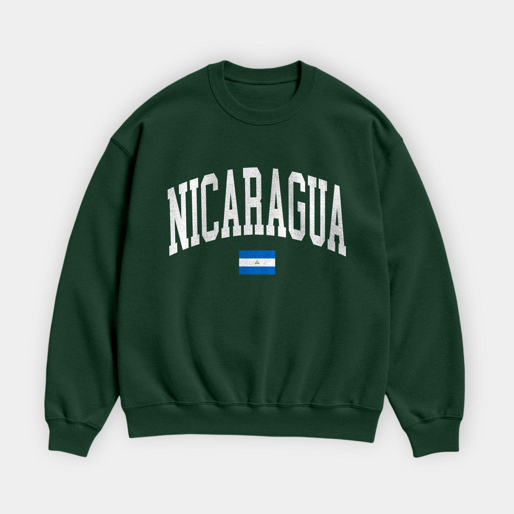 Nicaragua Collegiate Flag Sweatshirt