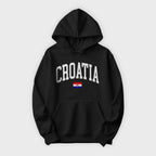 Croatia Collegiate Flag Hoodie