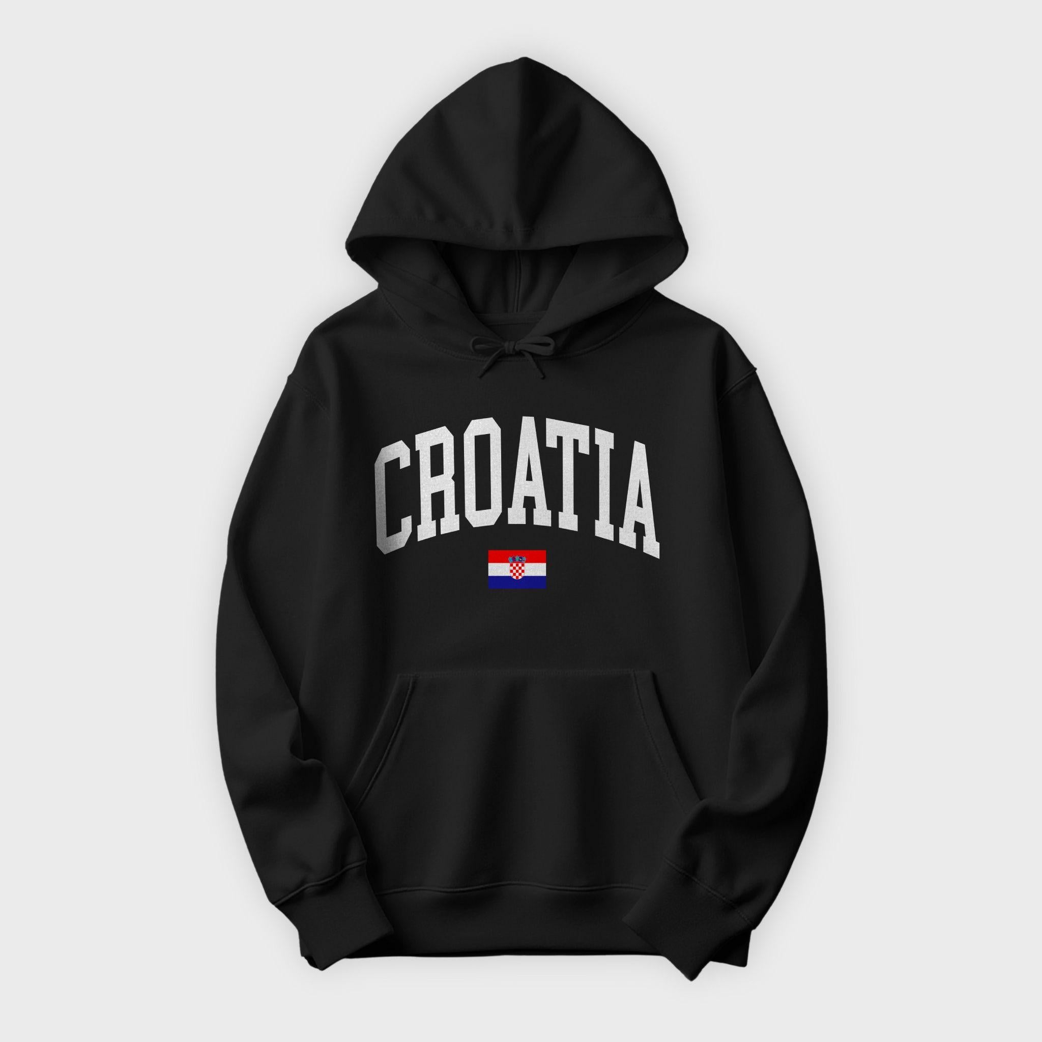 Croatia Collegiate Flag Hoodie