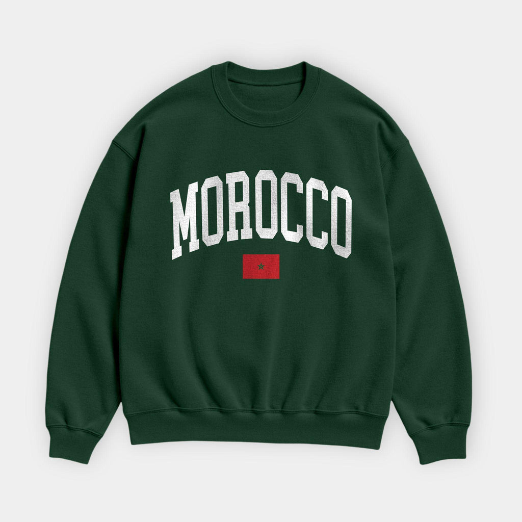 Morocco Collegiate Flag Sweatshirt