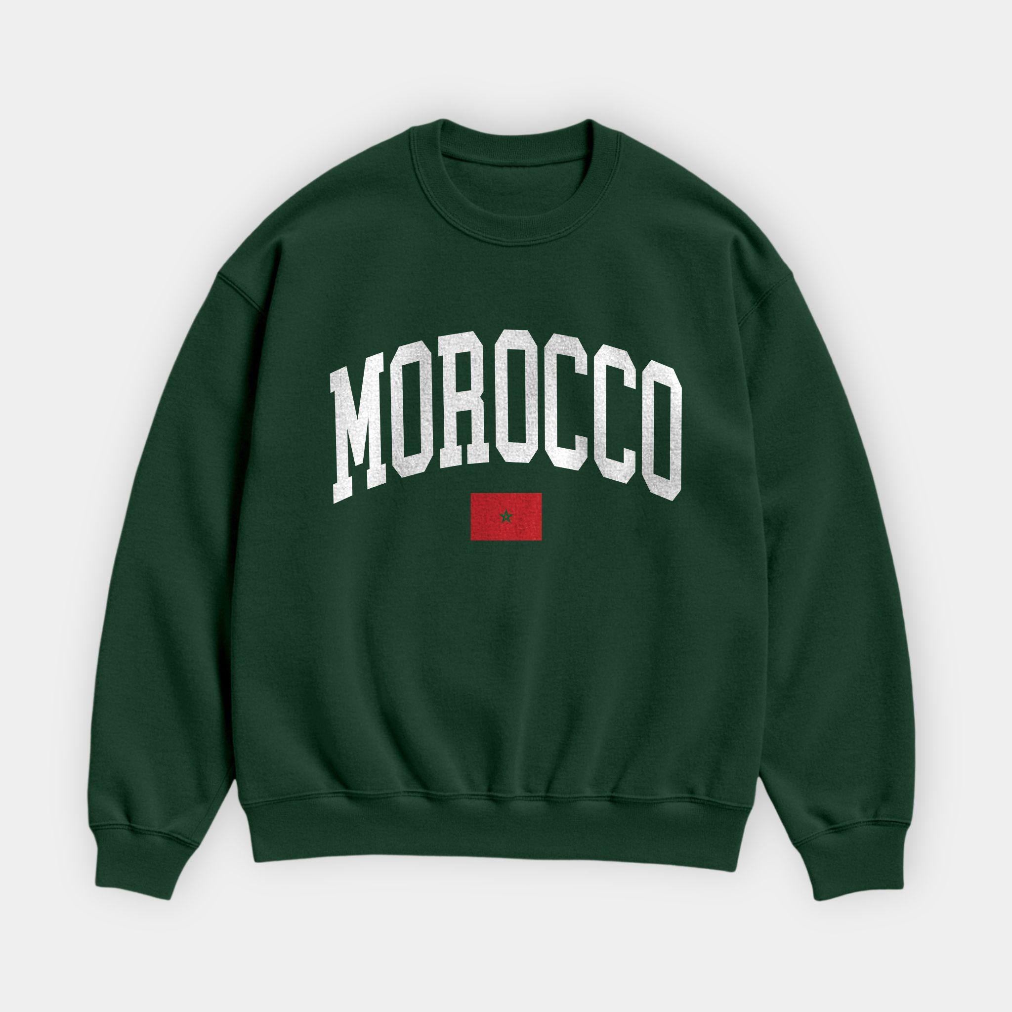 Morocco Collegiate Flag Sweatshirt