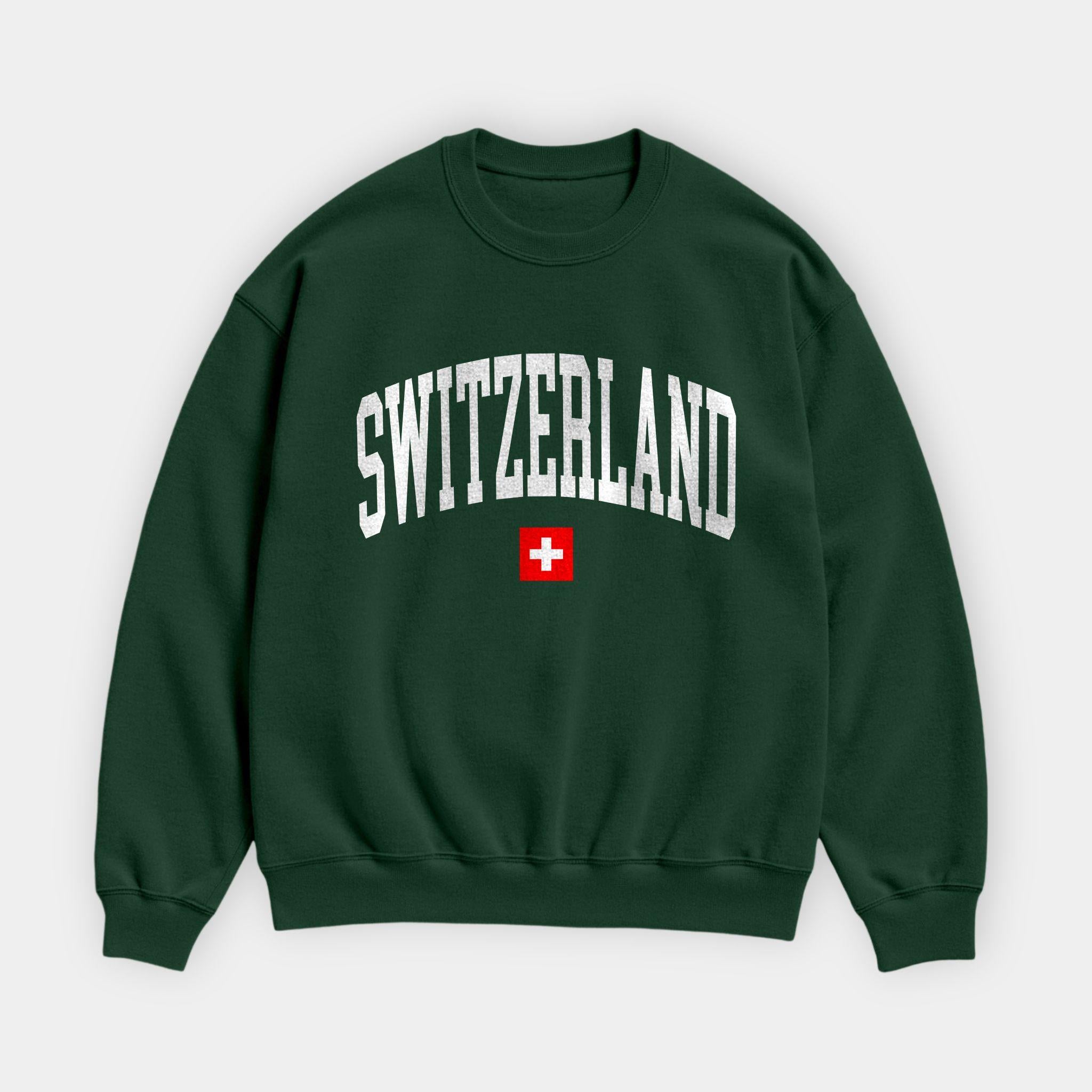 Switzerland Collegiate Flag Sweatshirt