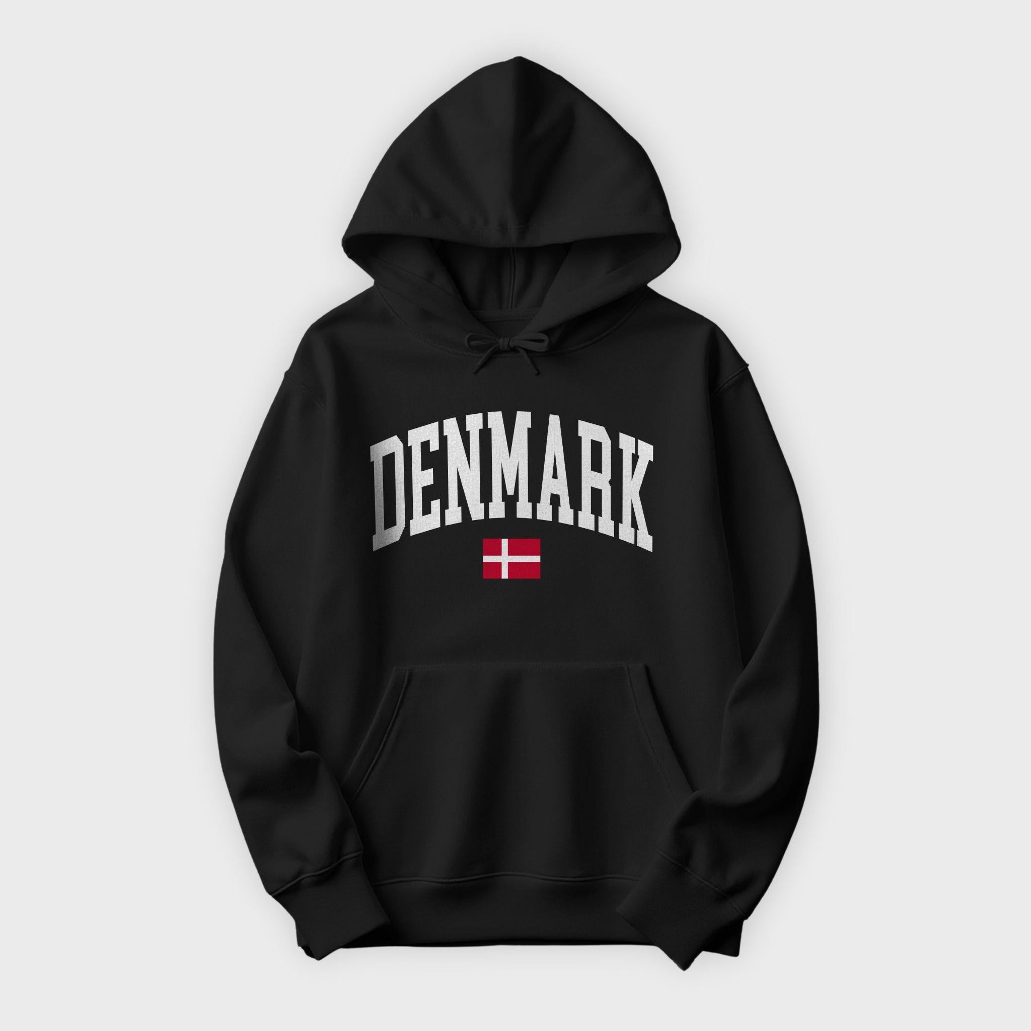 Denmark Collegiate Flag Hoodie
